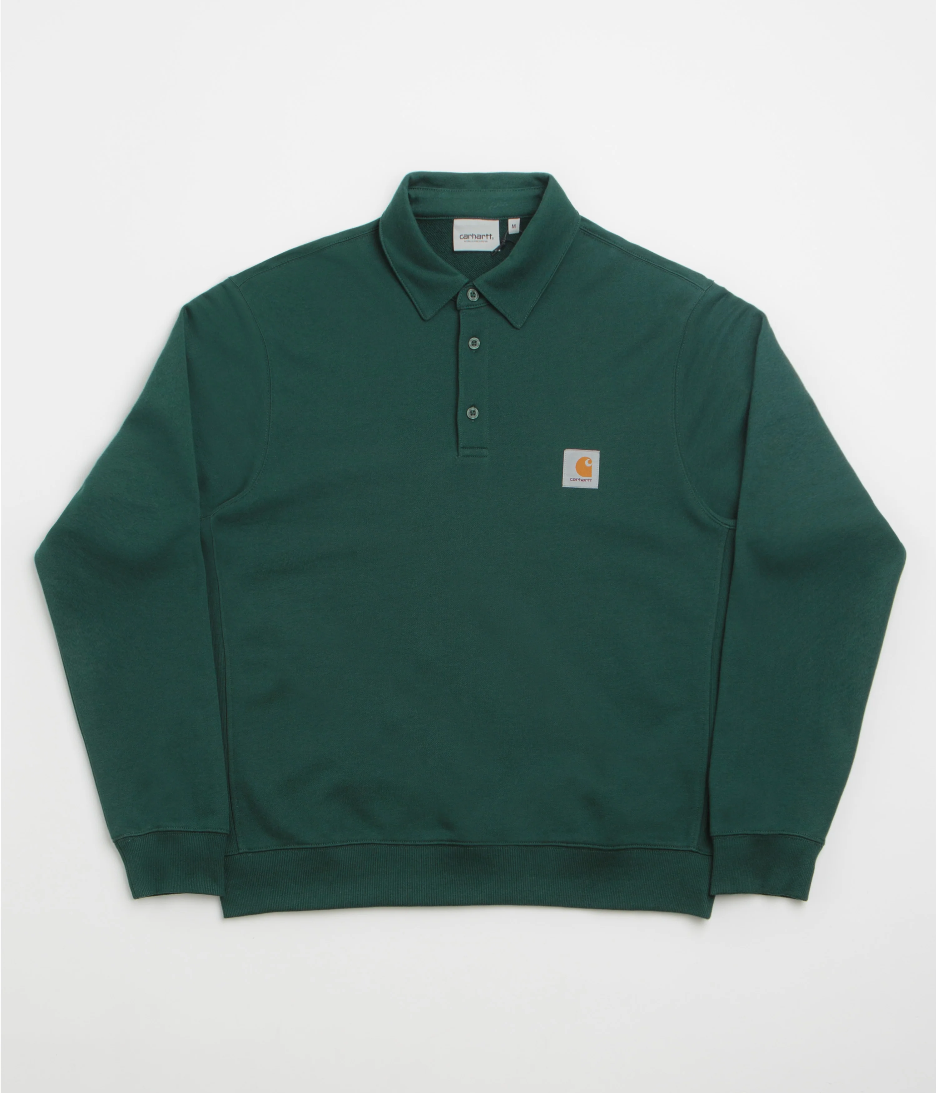 Carhartt Polo Sweatshirt - Dark Fir