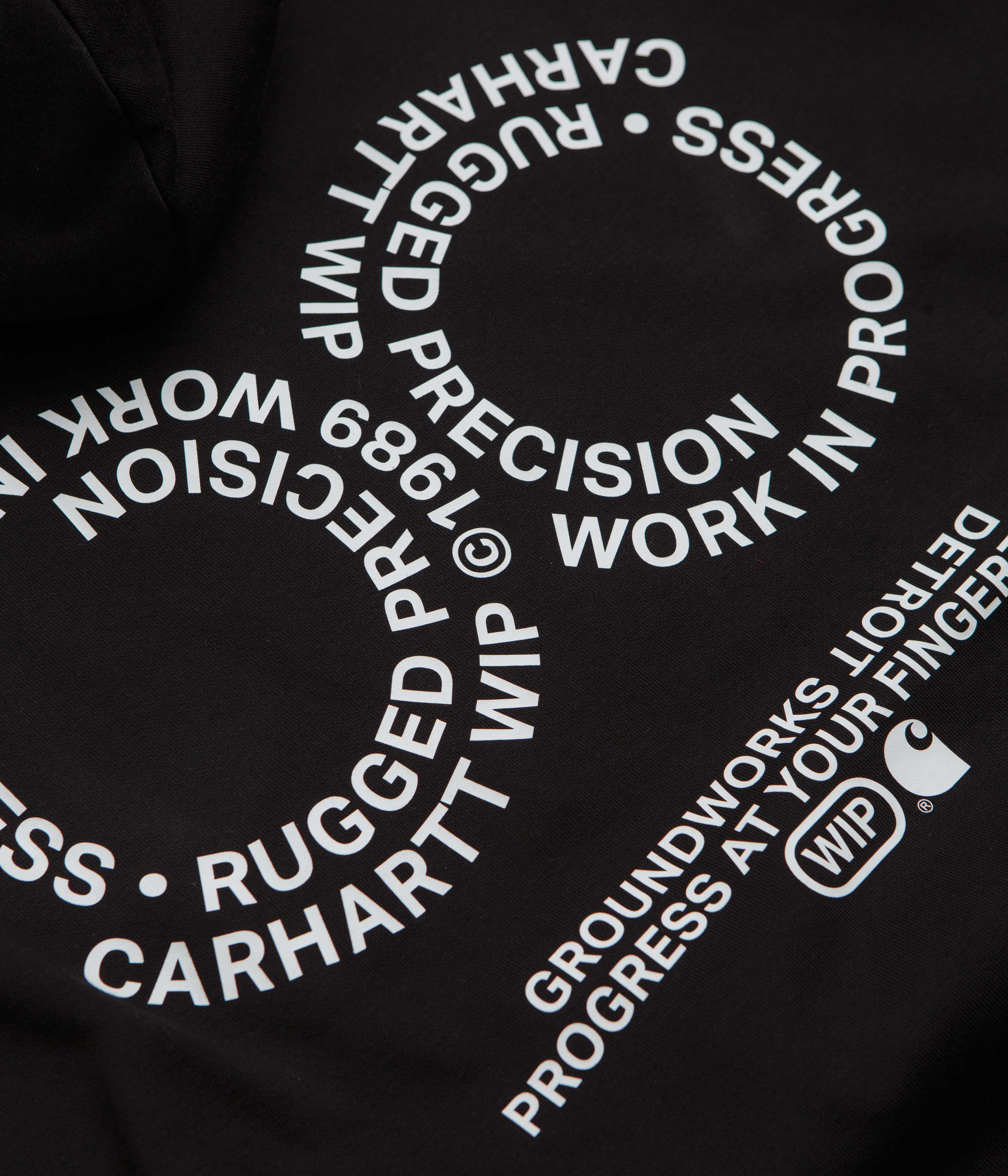 Carhartt Rotation Hoodie - Black / White - Image 4