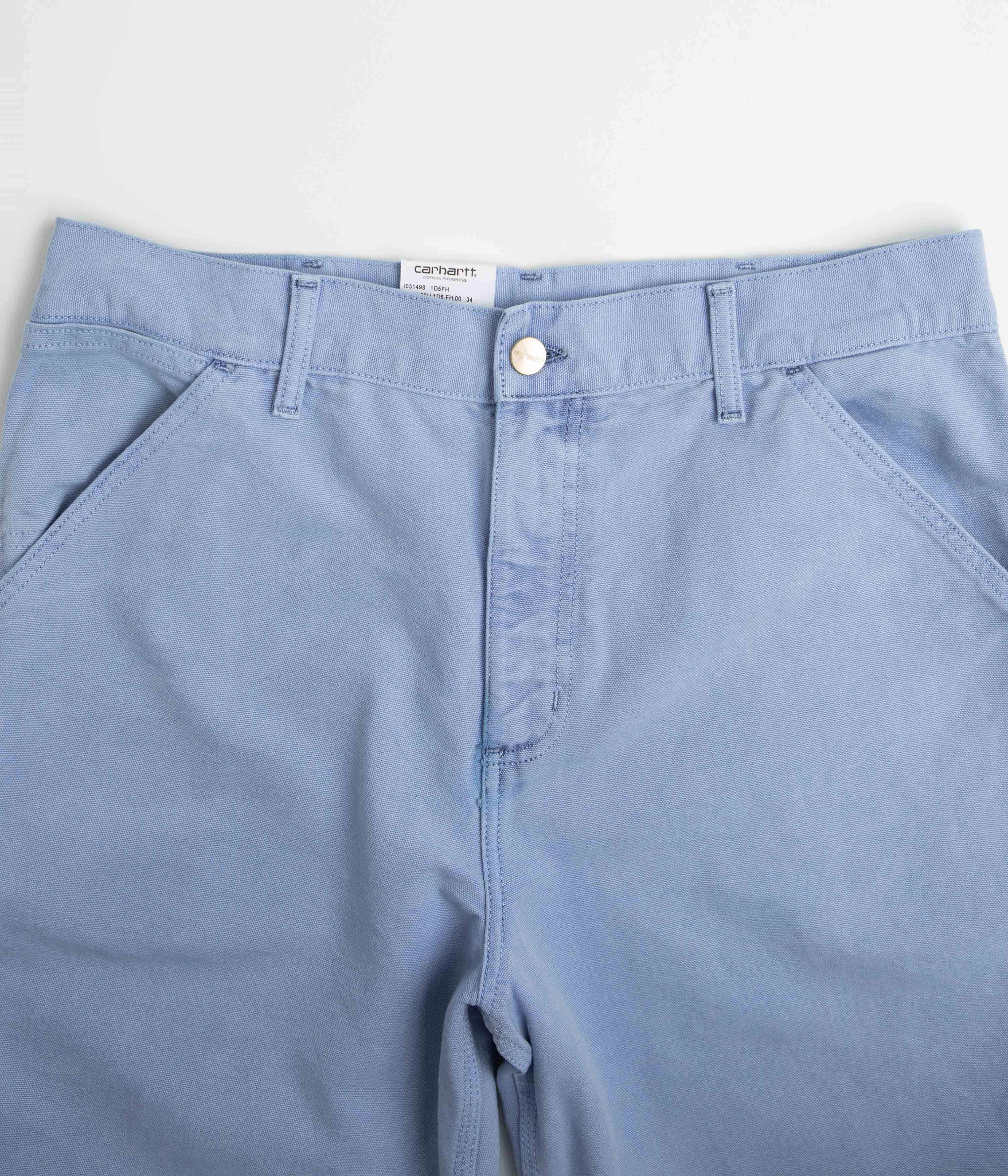 Carhartt Single Knee Shorts - Faded Piscine - Image 4
