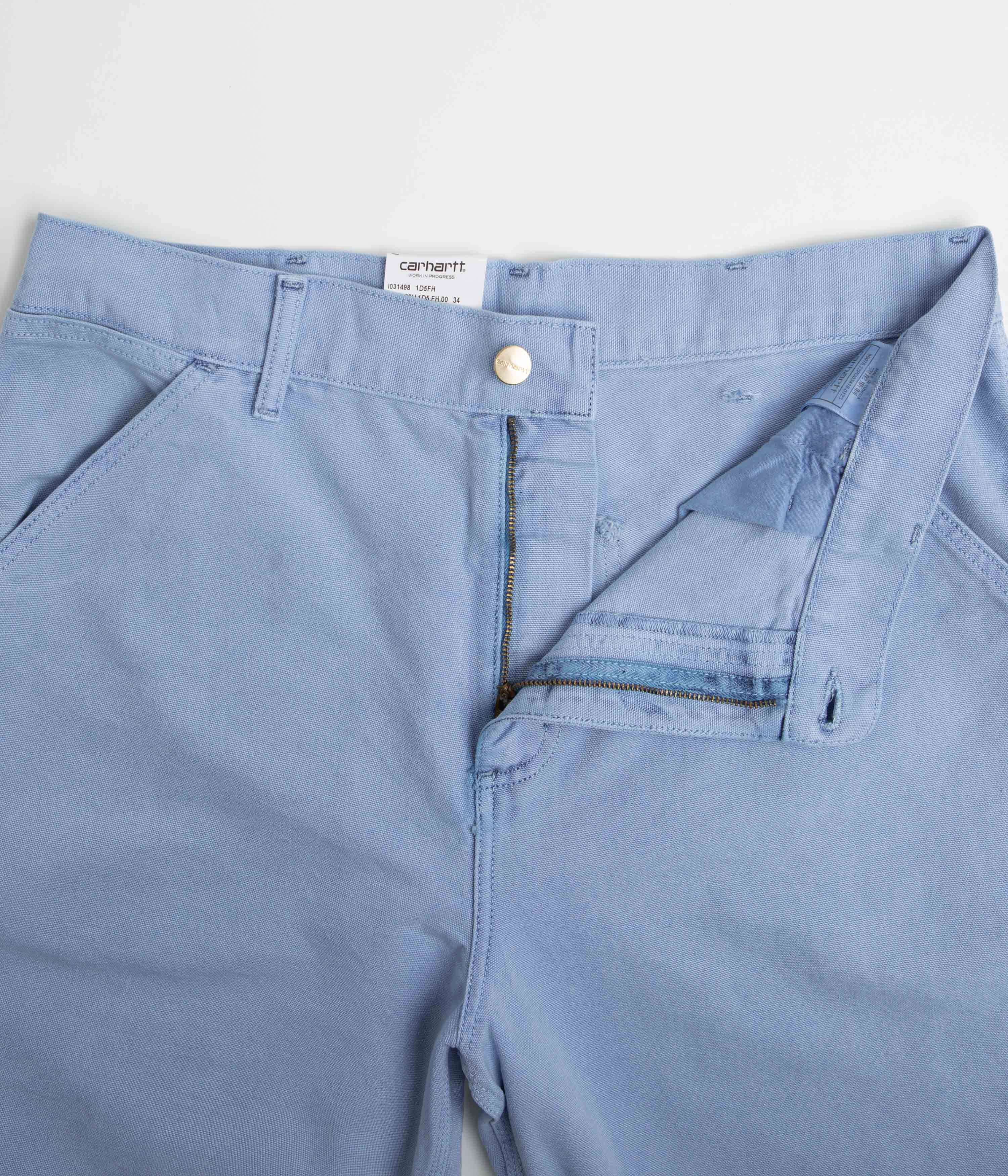 Carhartt Single Knee Shorts - Faded Piscine - Image 5