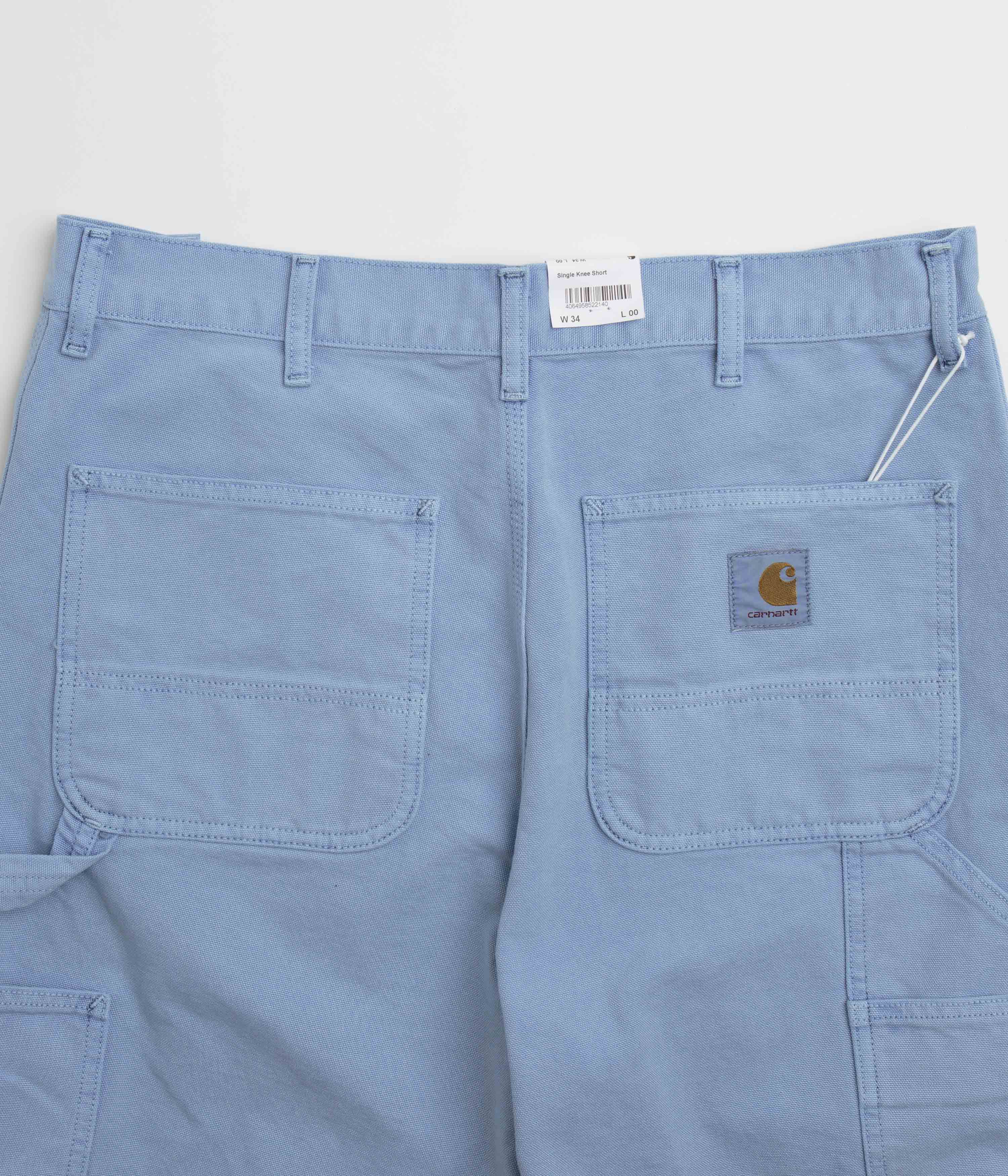 Carhartt Single Knee Shorts - Faded Piscine - Image 7
