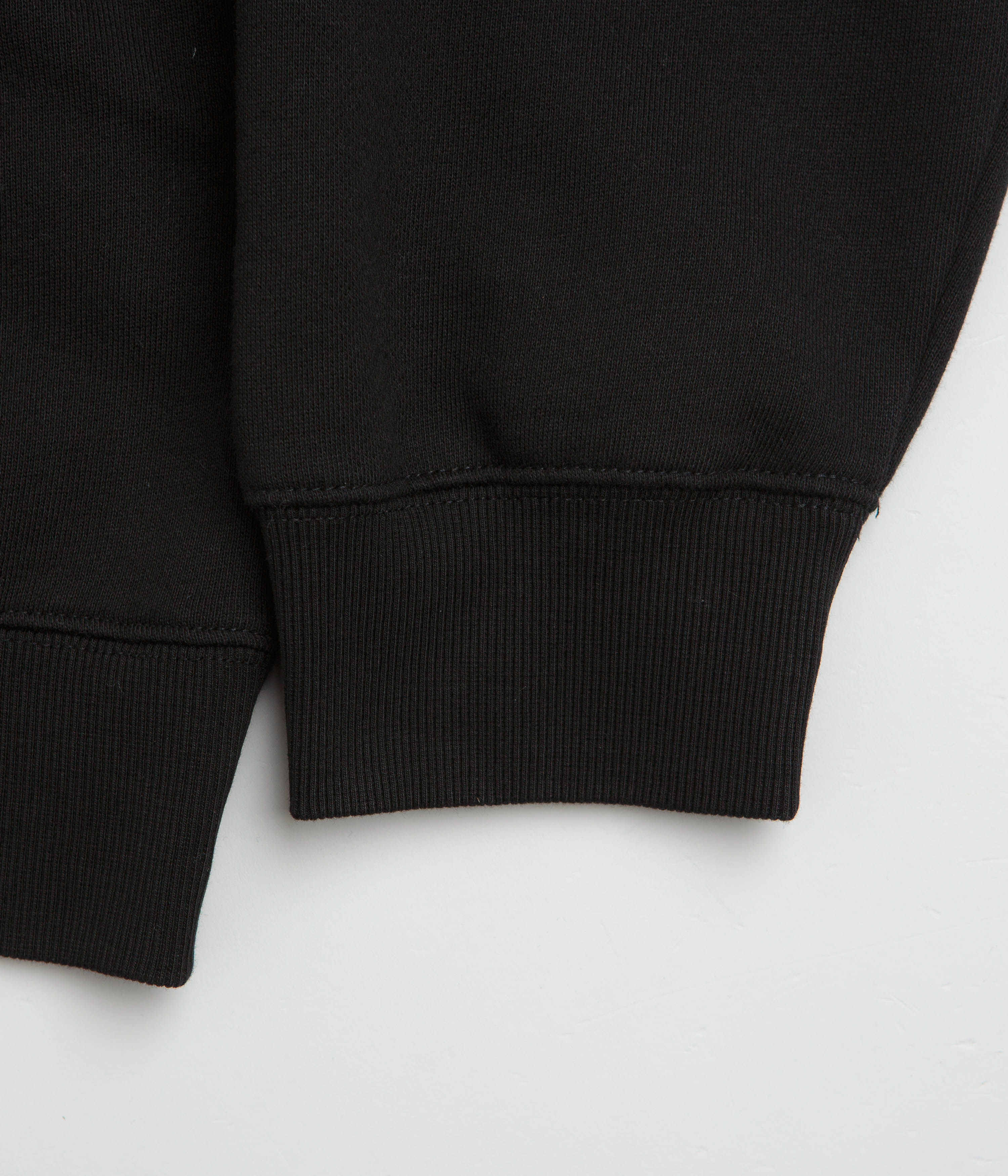 Carhartt WIP Label Polo Sweatshirt - Black - Image 4