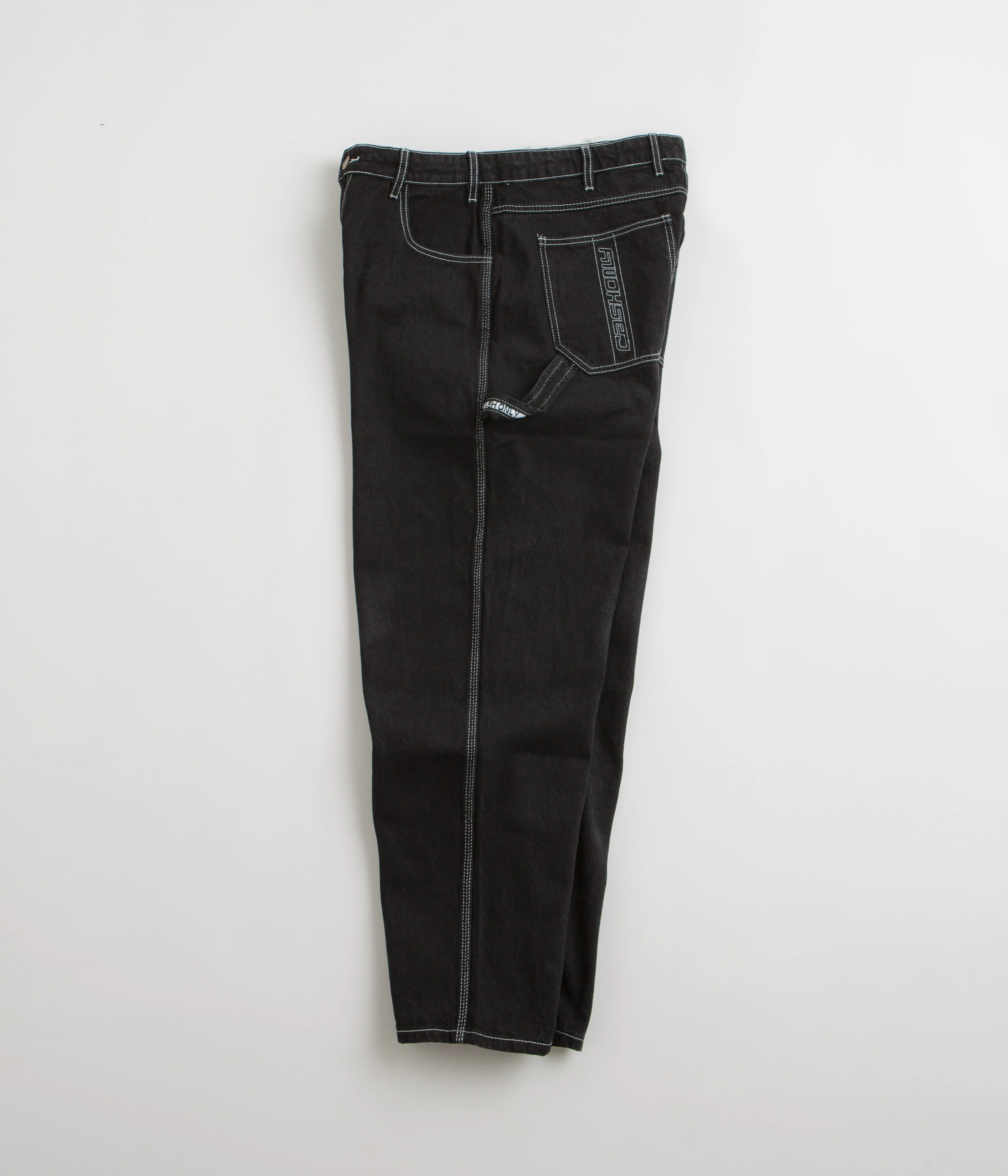 Cash Only Carpenter Baggy Jeans - Flat Black - Image 2