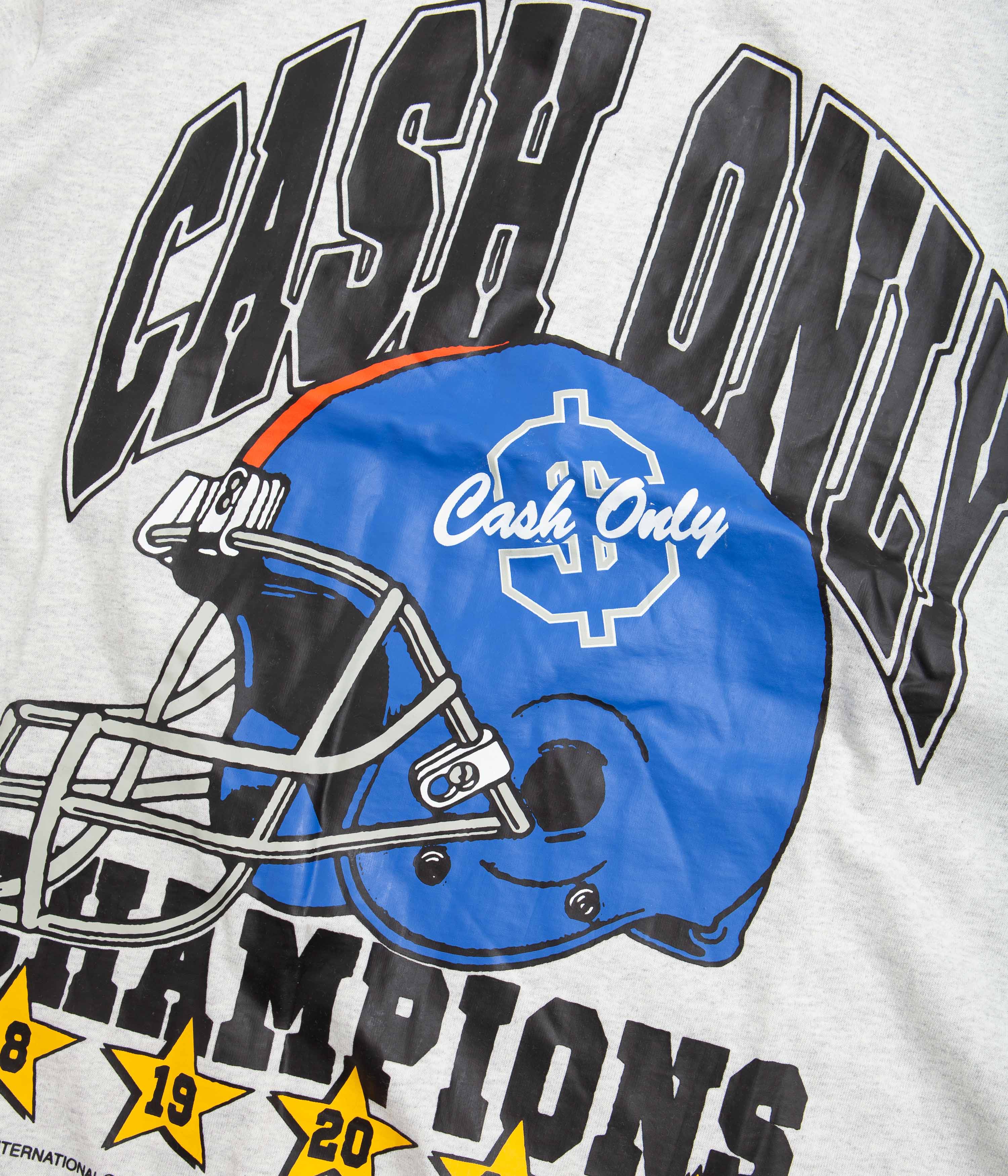 Cash Only Super Bowl T-Shirt - Ash Grey - Image 2