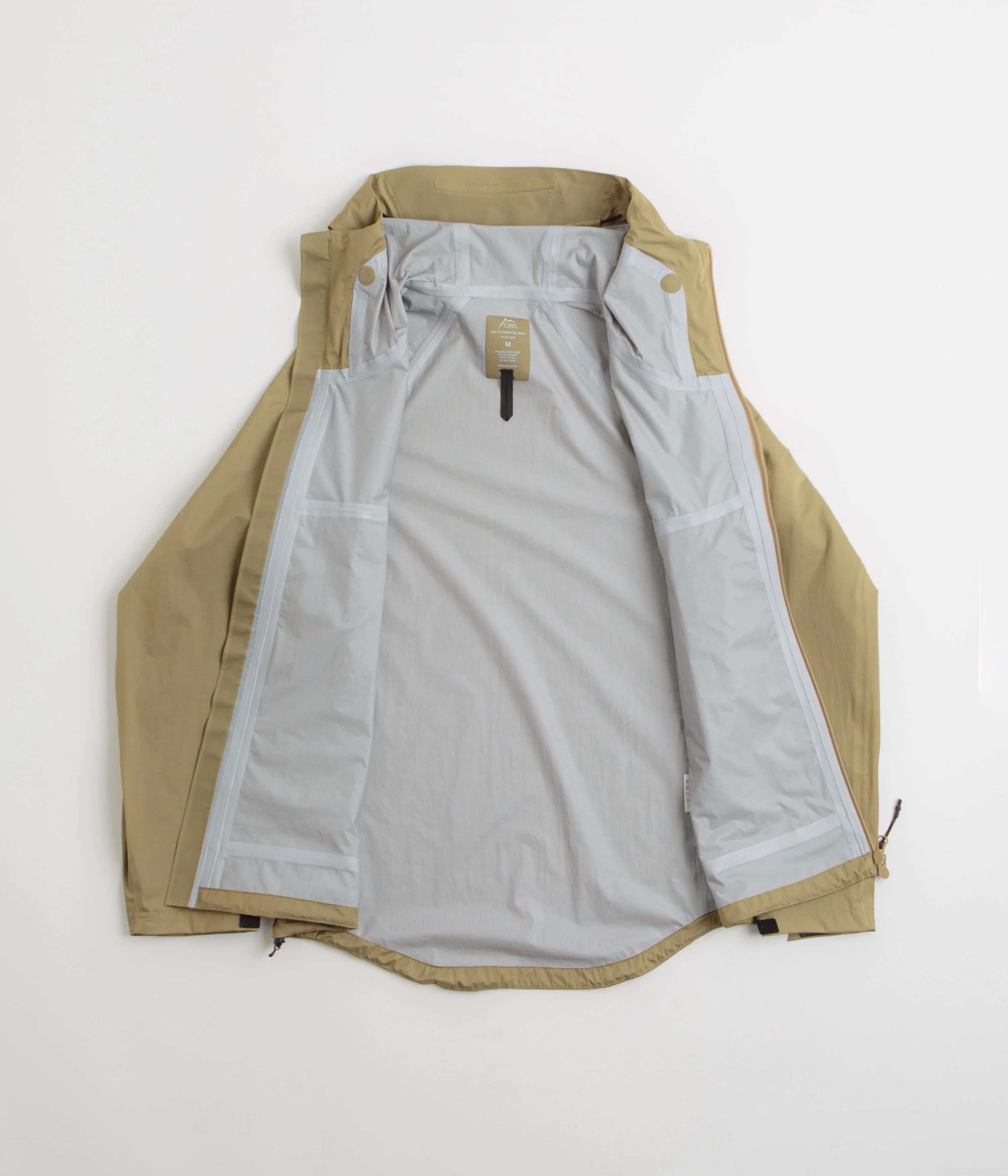 Cayl Light 3L Double Zip Jacket - Sand Brown - Image 2