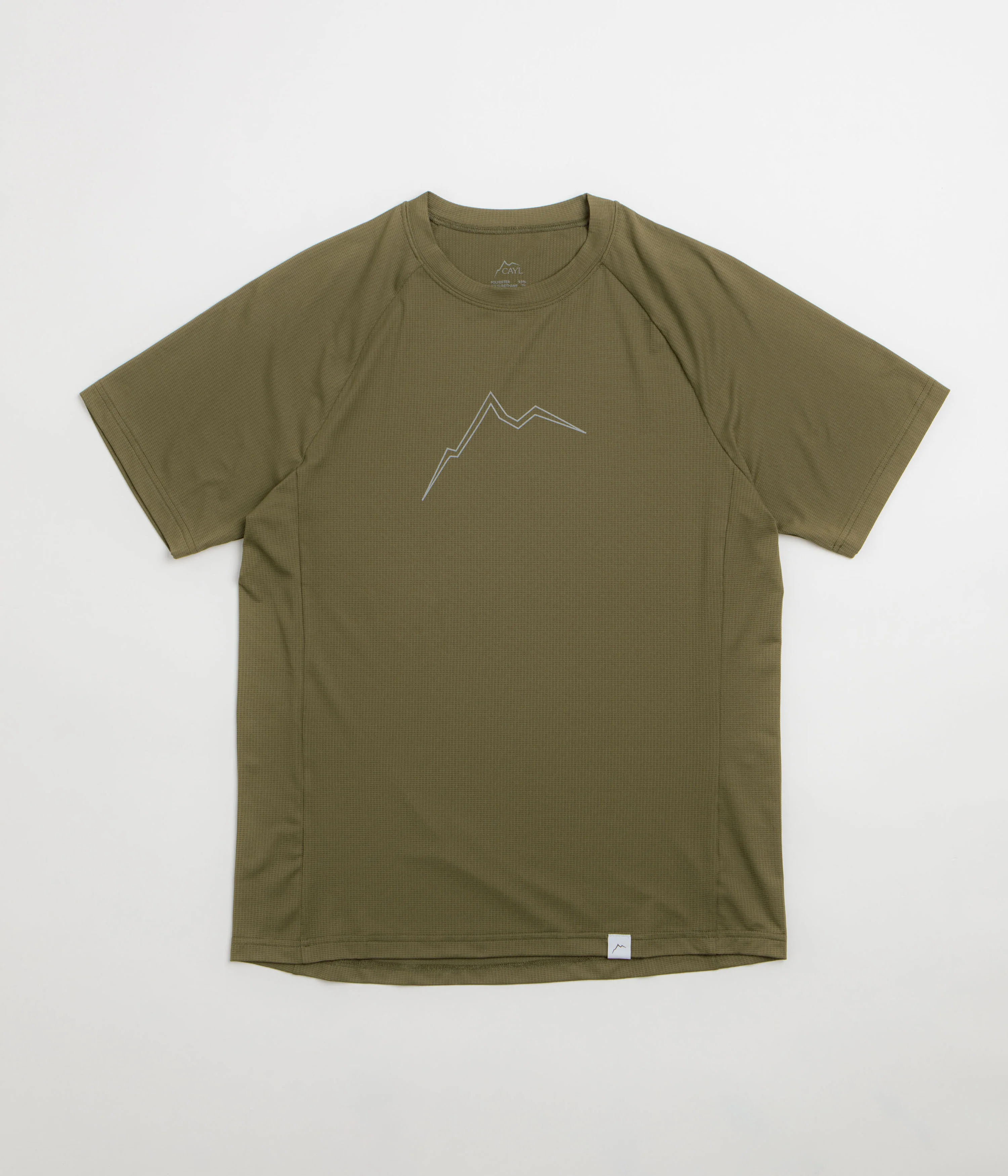 Cayl Reflect Logo Air T-Shirt - Olive