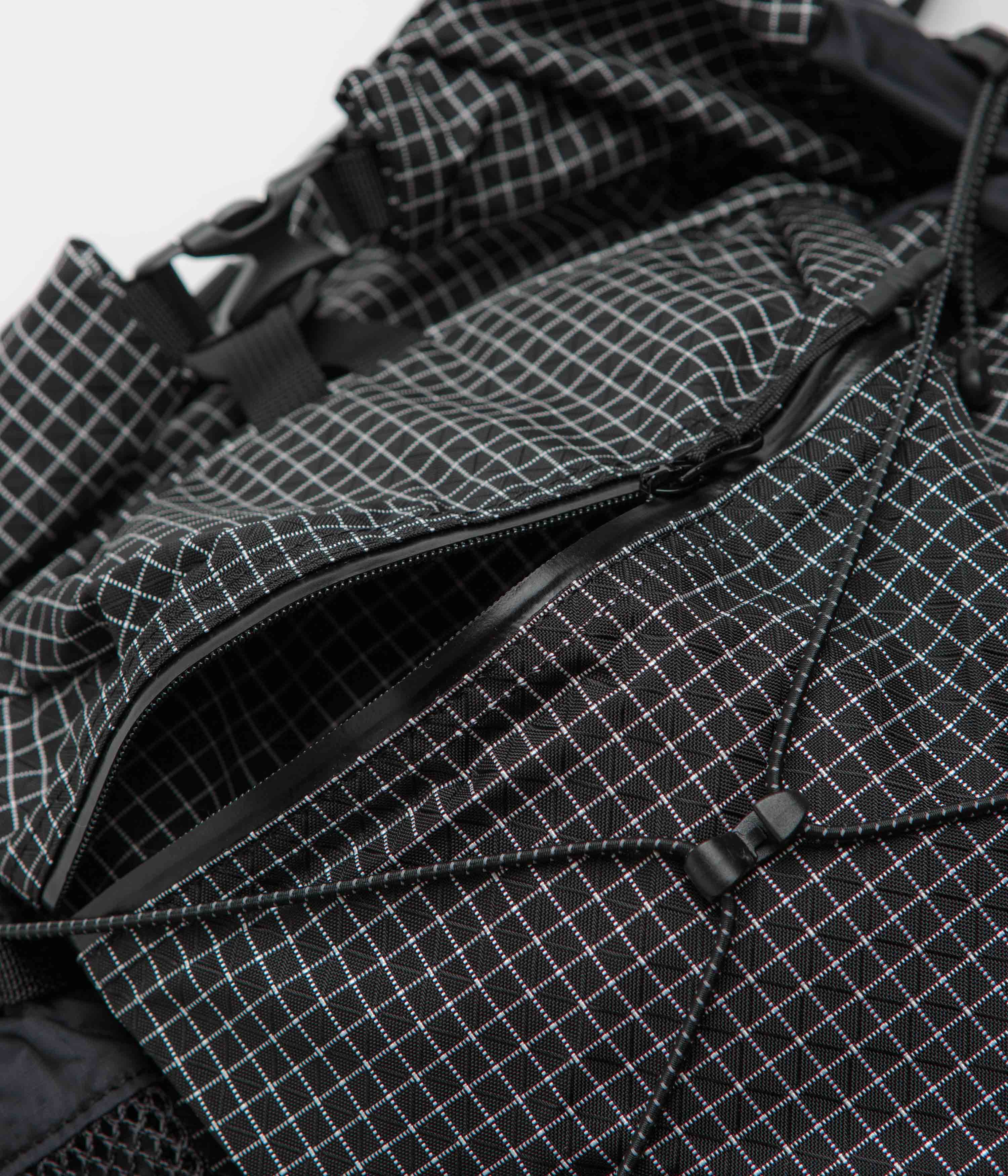Cayl Rolltop Grid Cross Bag - Black - Image 8