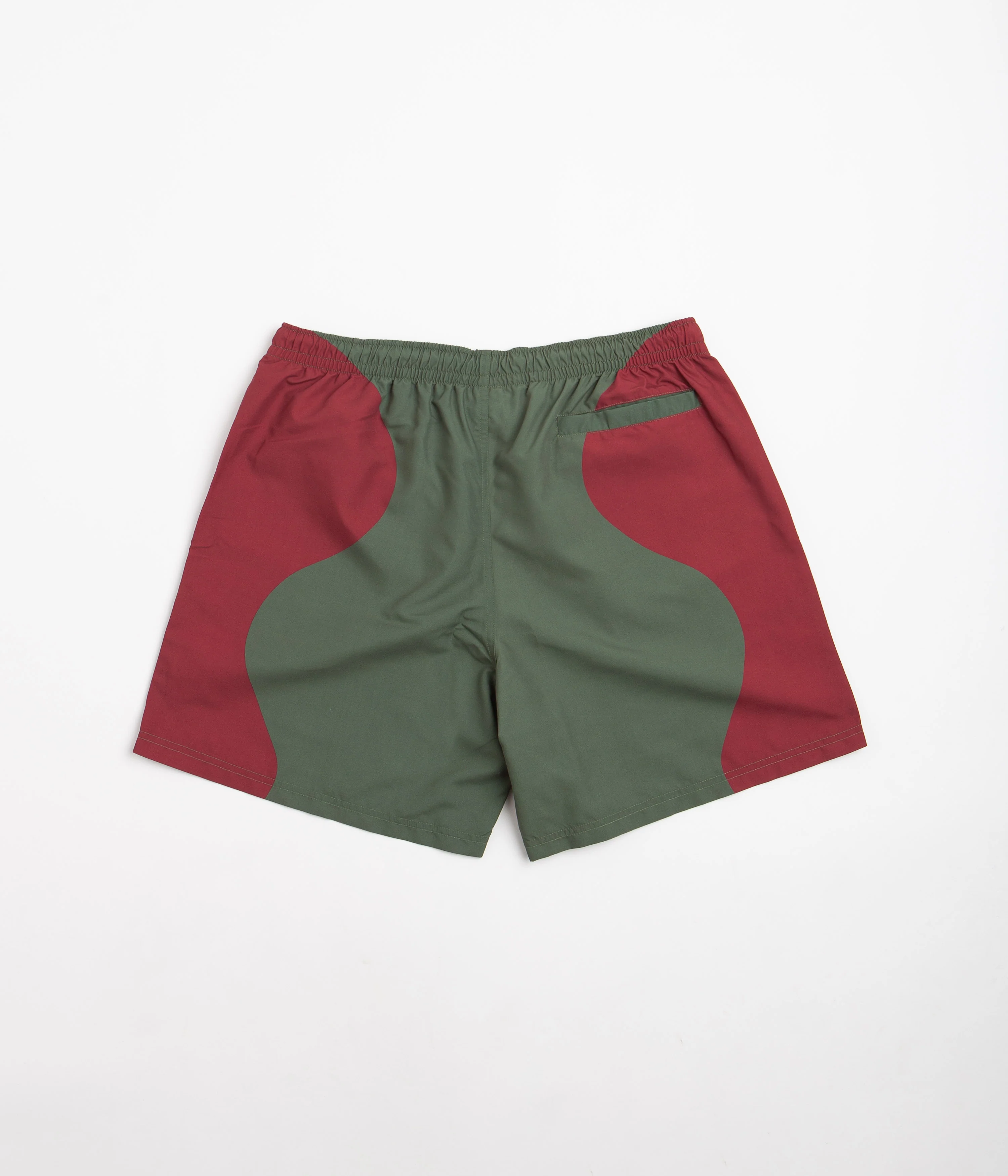 Civilist Butterfly Shorts - Bordeaux / Olive - Image 3
