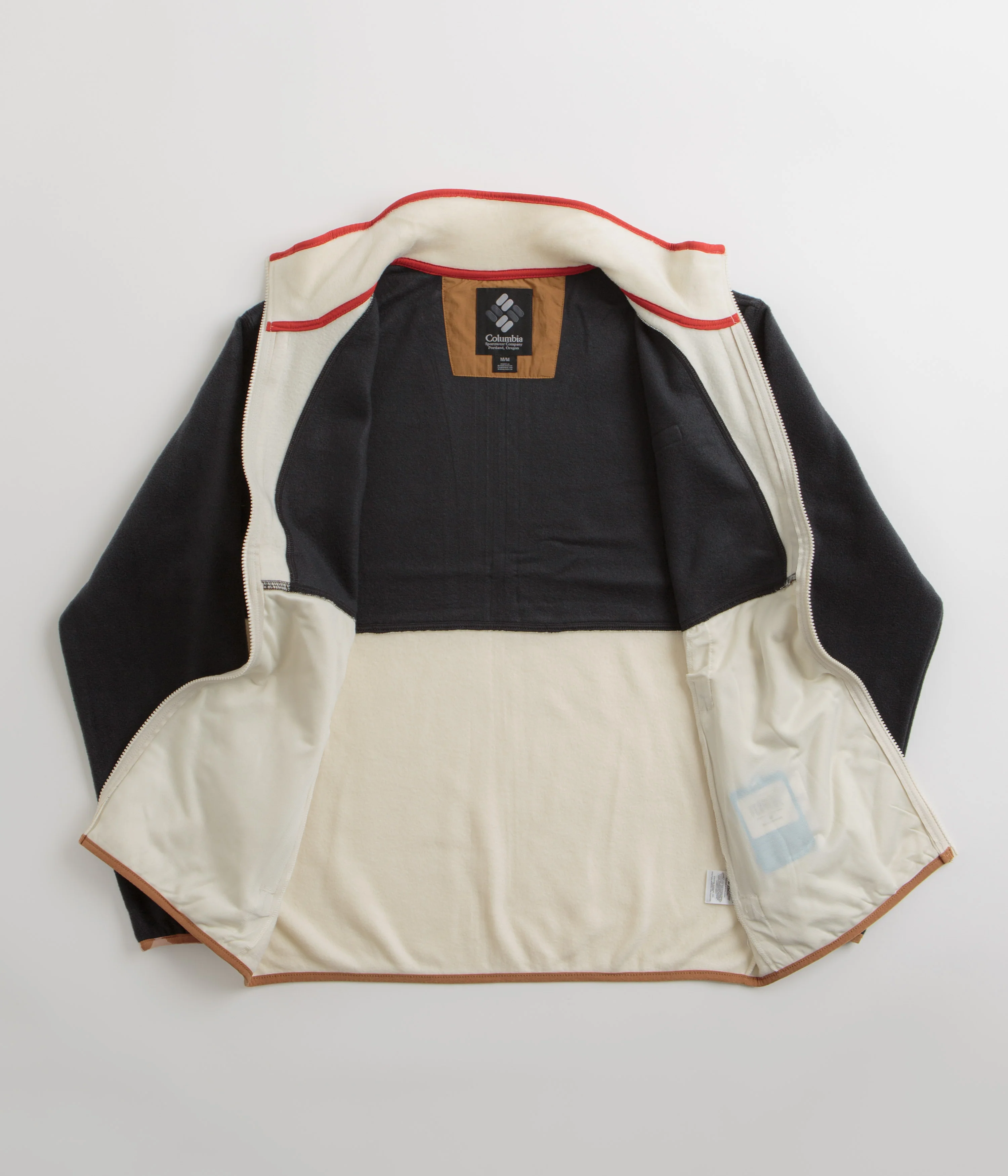 Columbia Backbowl II Full Zip Fleece - Black / Chalk - Image 2