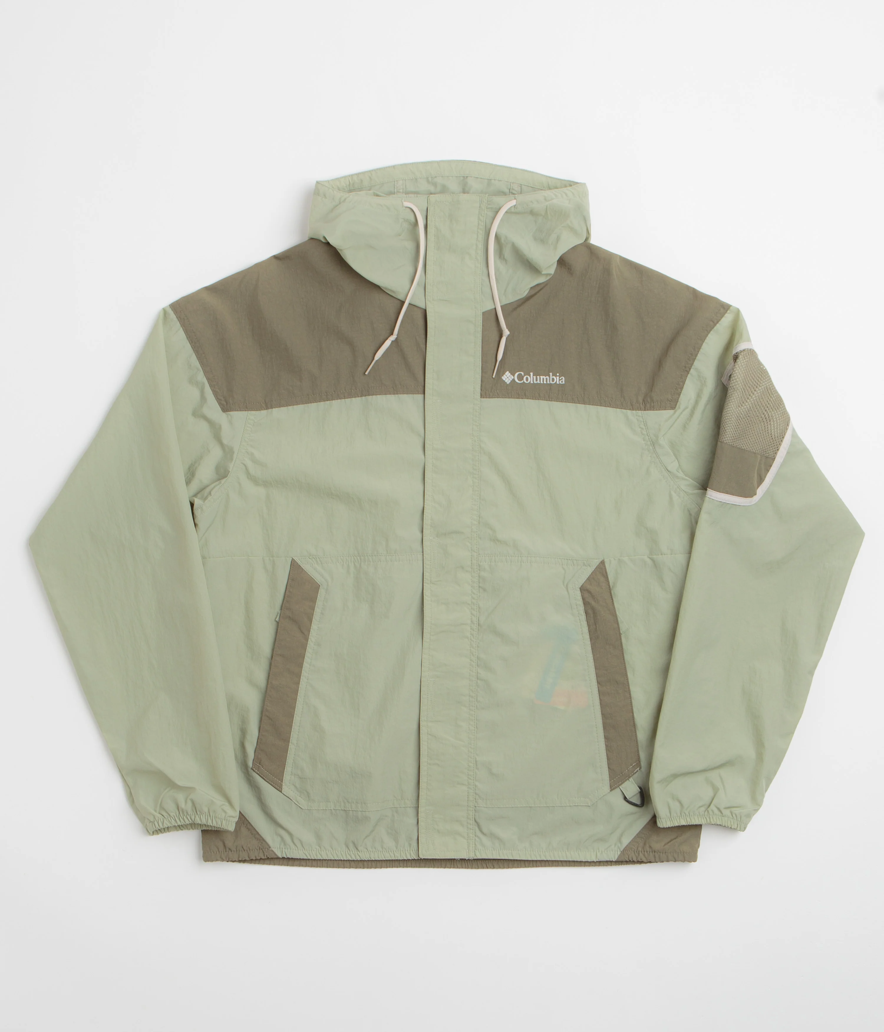 Columbia Challenger II Windbreaker Jacket - Safari / Stone Green