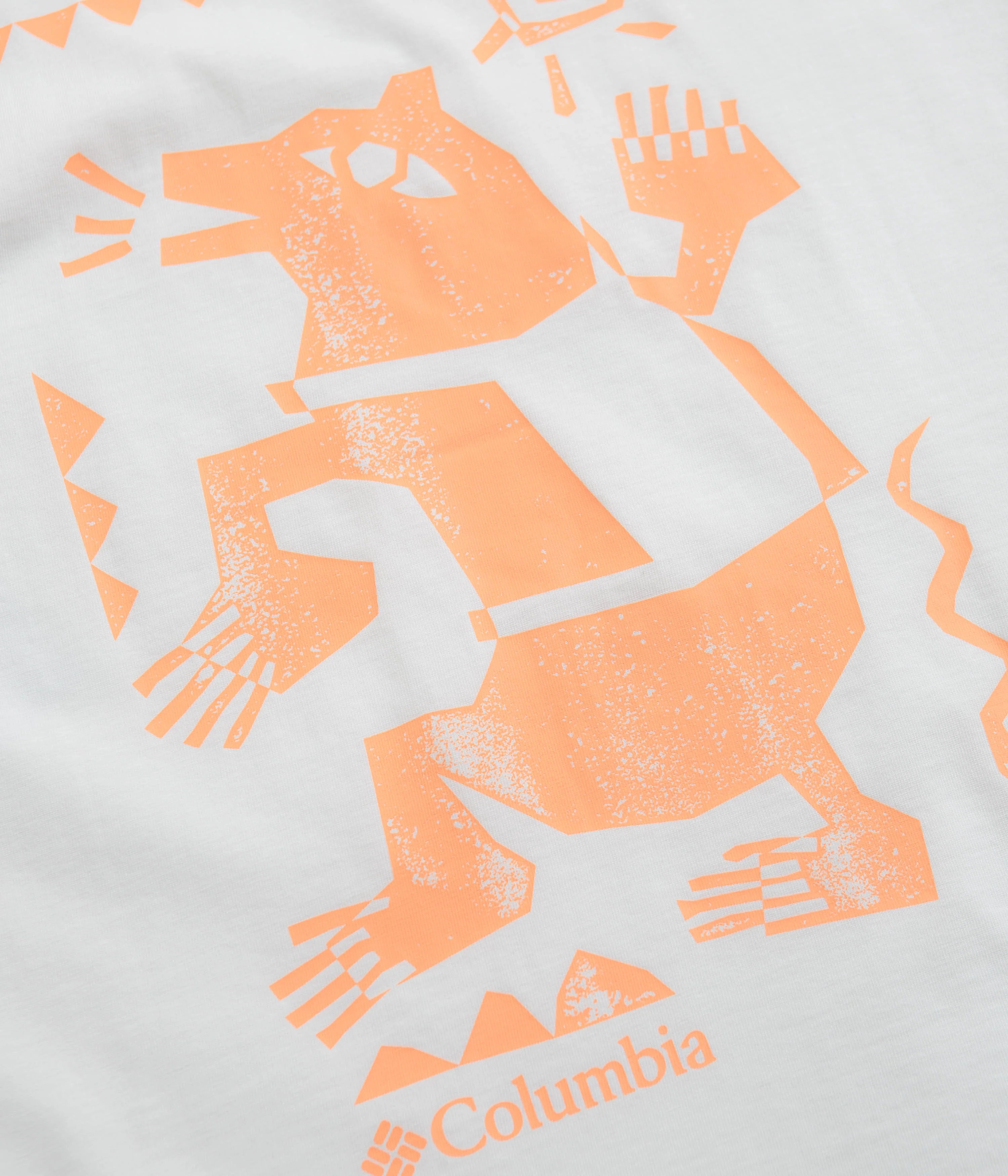 Columbia Explorers Canyon Back T-Shirt - White / Bearly Tribe - Image 5