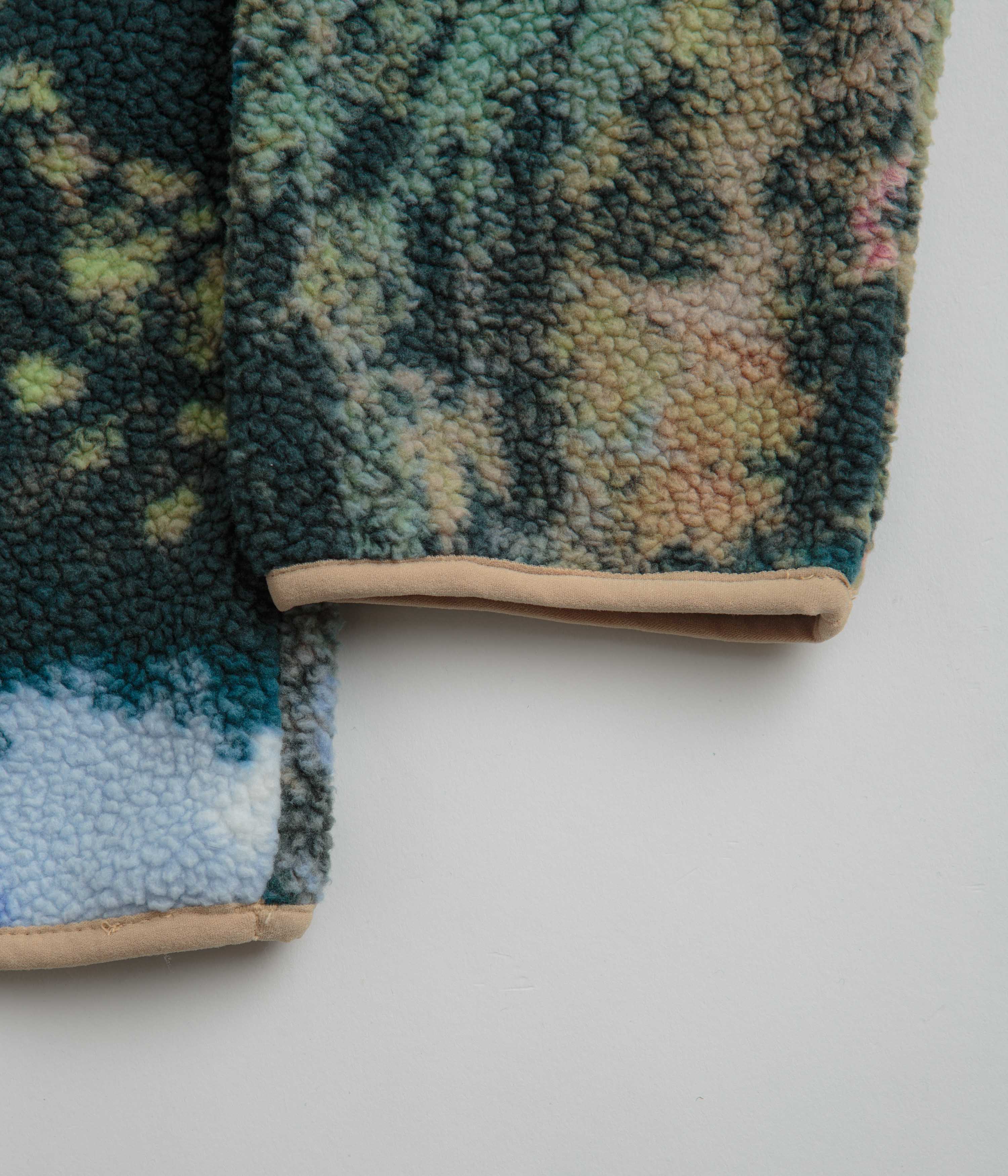 Columbia Helvetia Half Snap Fleece - Napa Green Chasing Falls Print / Black - Image 5