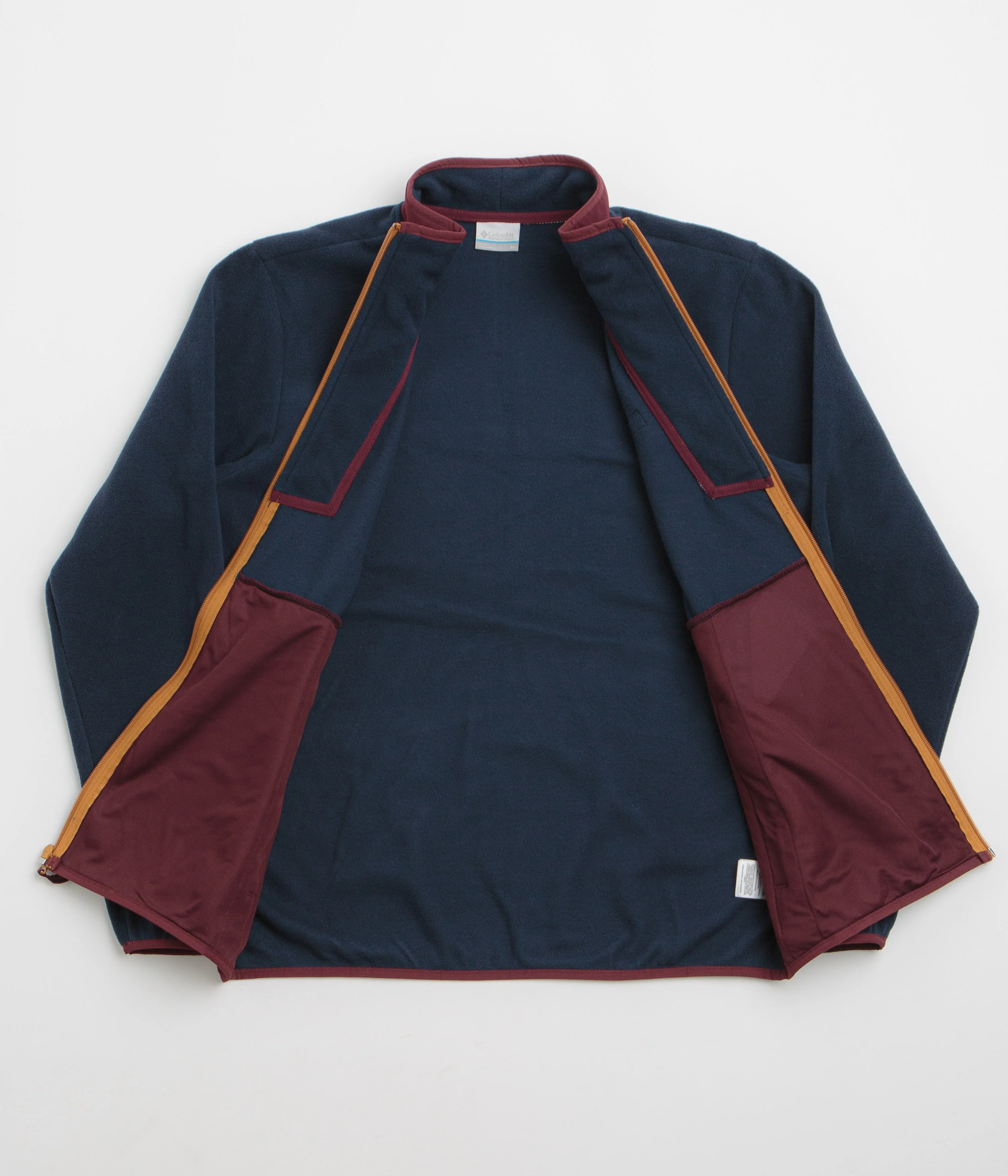 Columbia Sequoia Grove Full Zip Fleece - Rich Wine / Collegiate Navy - Image 2