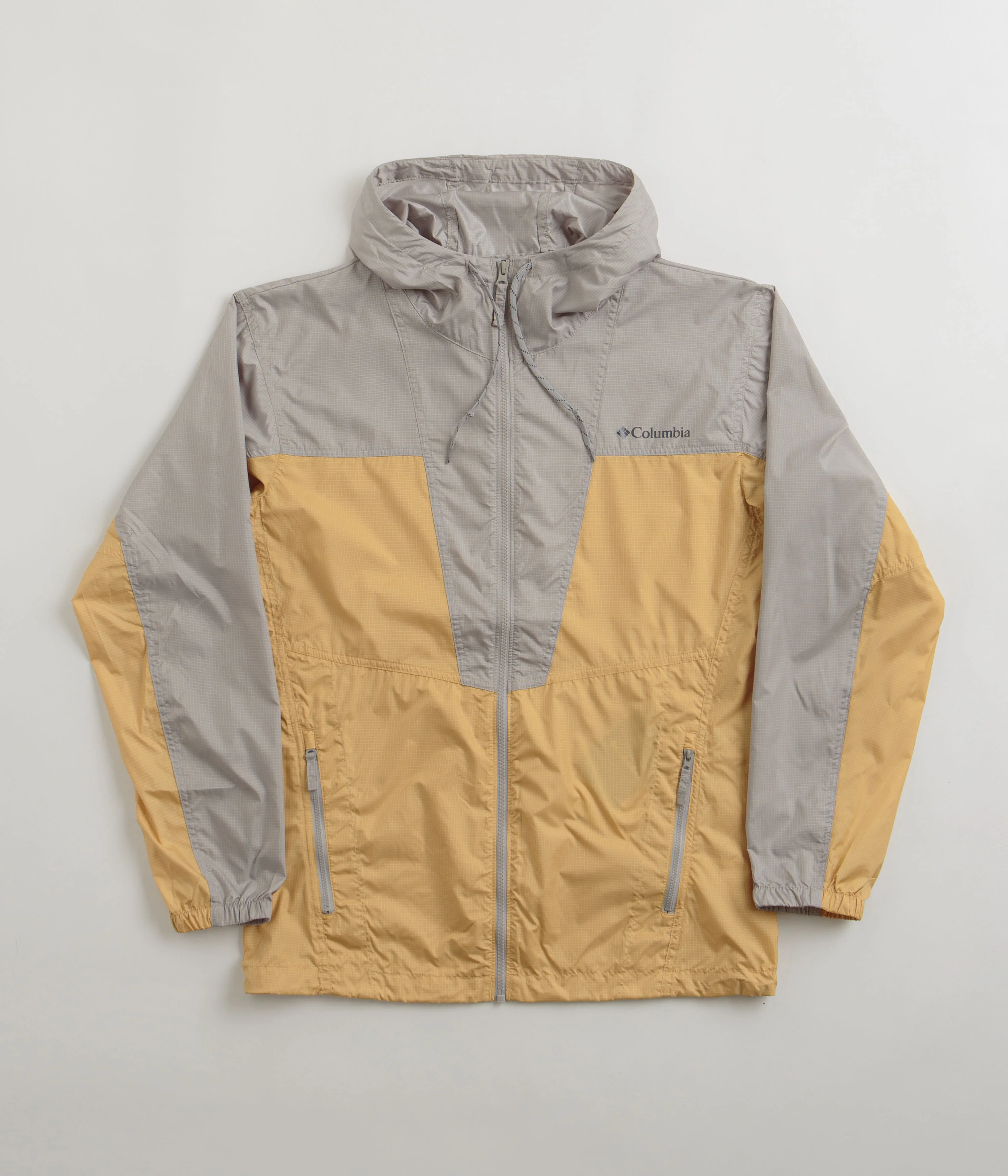 Columbia Trail Traveler Windbreaker Jacket - Light Camel / Flint Grey