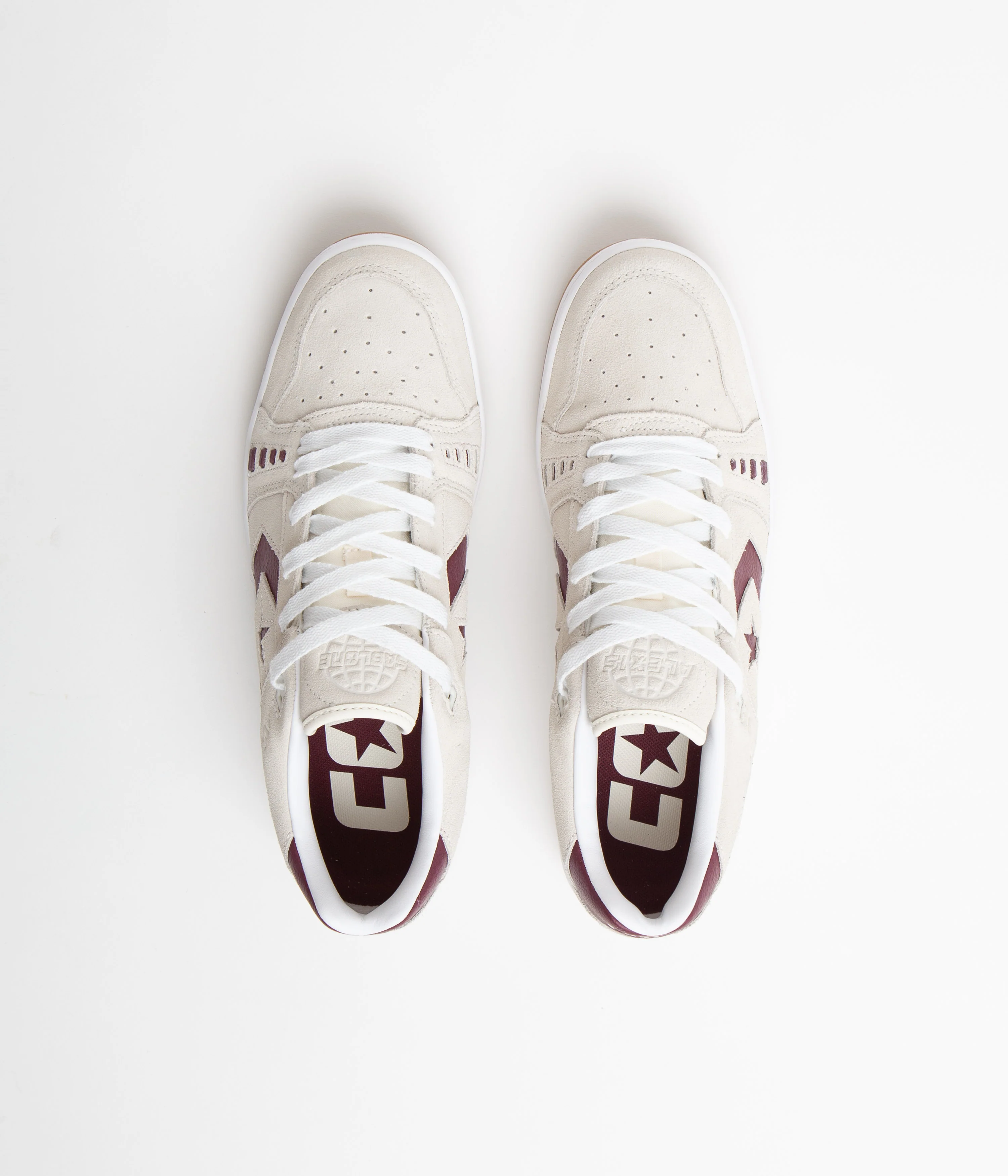 Converse AS-1 Pro Ox Shoes - Egret / Dark Burgundy / Gum - Image 7