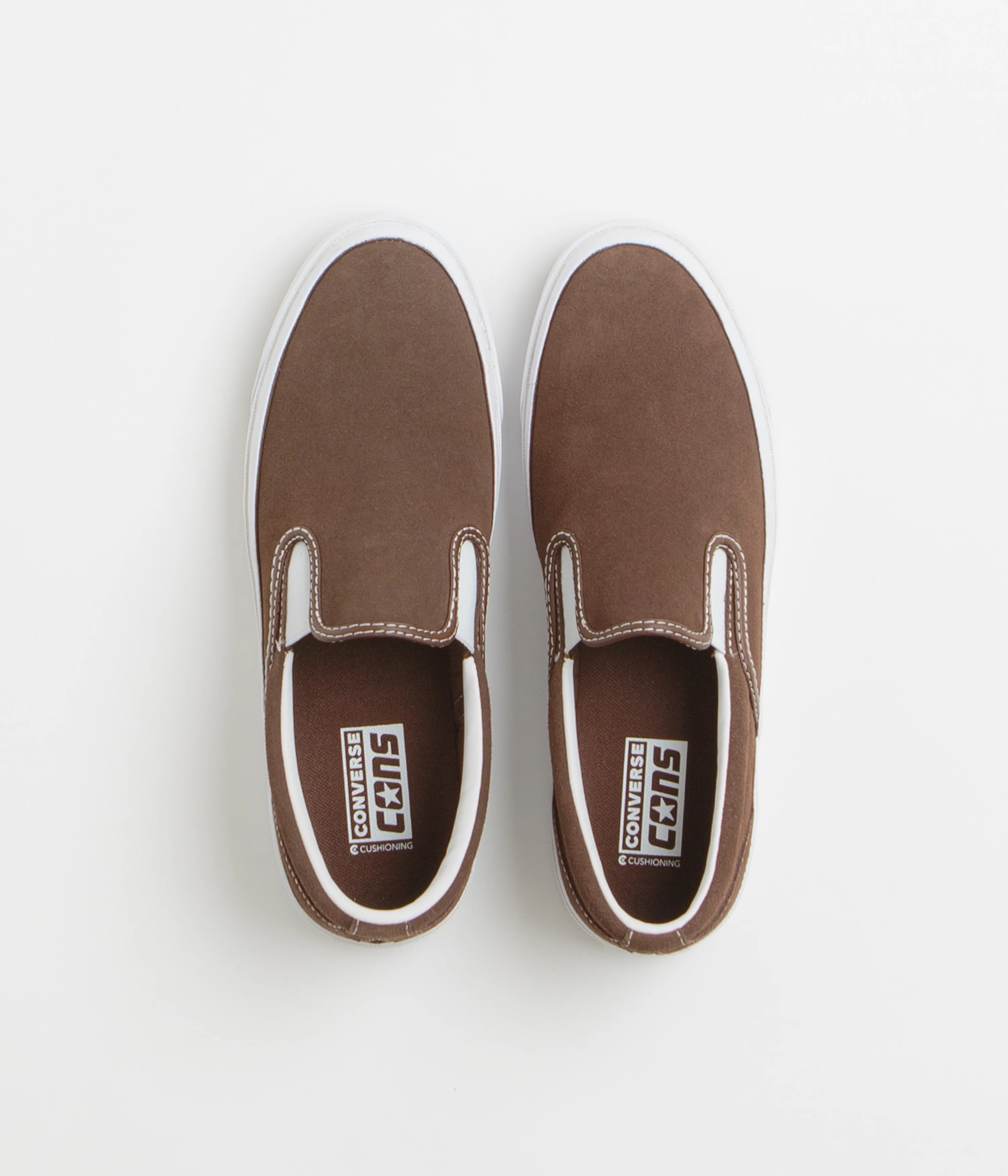 Converse Cons One Star CC Slip Pro Shoes - Totally Fudged / White / Gum - Image 7