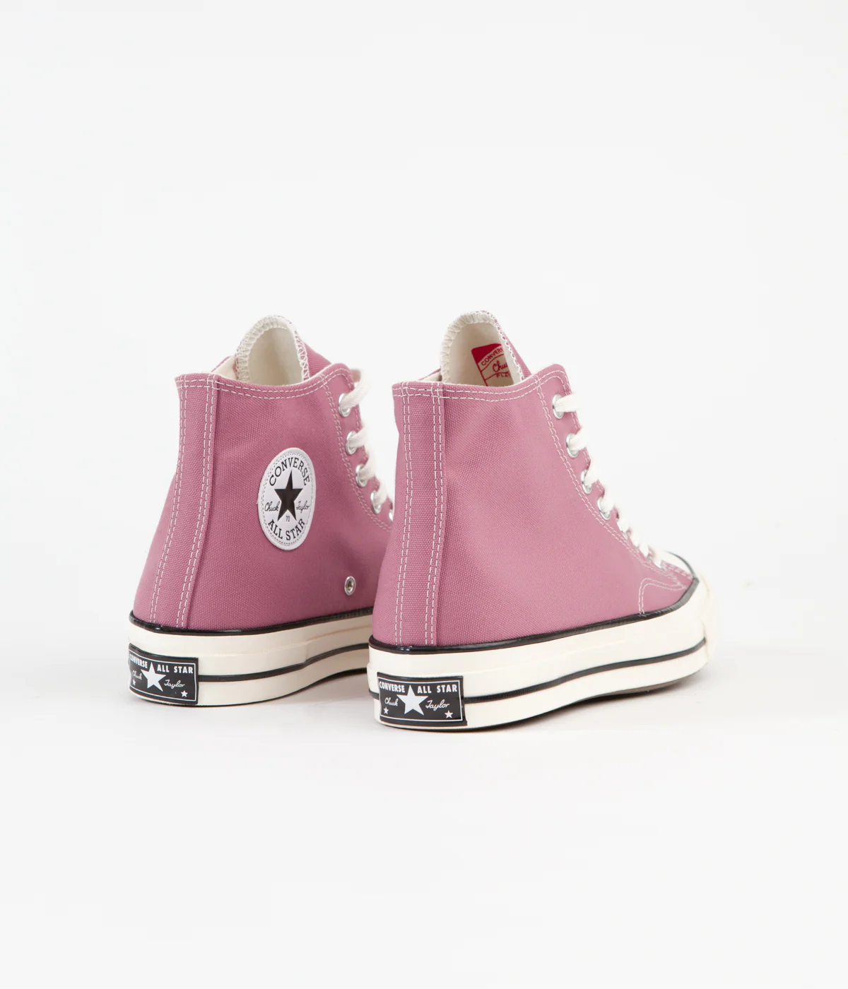 Converse CTAS 70's Hi Recycled Shoes - Pink Aura / Egret / Black - Image 4