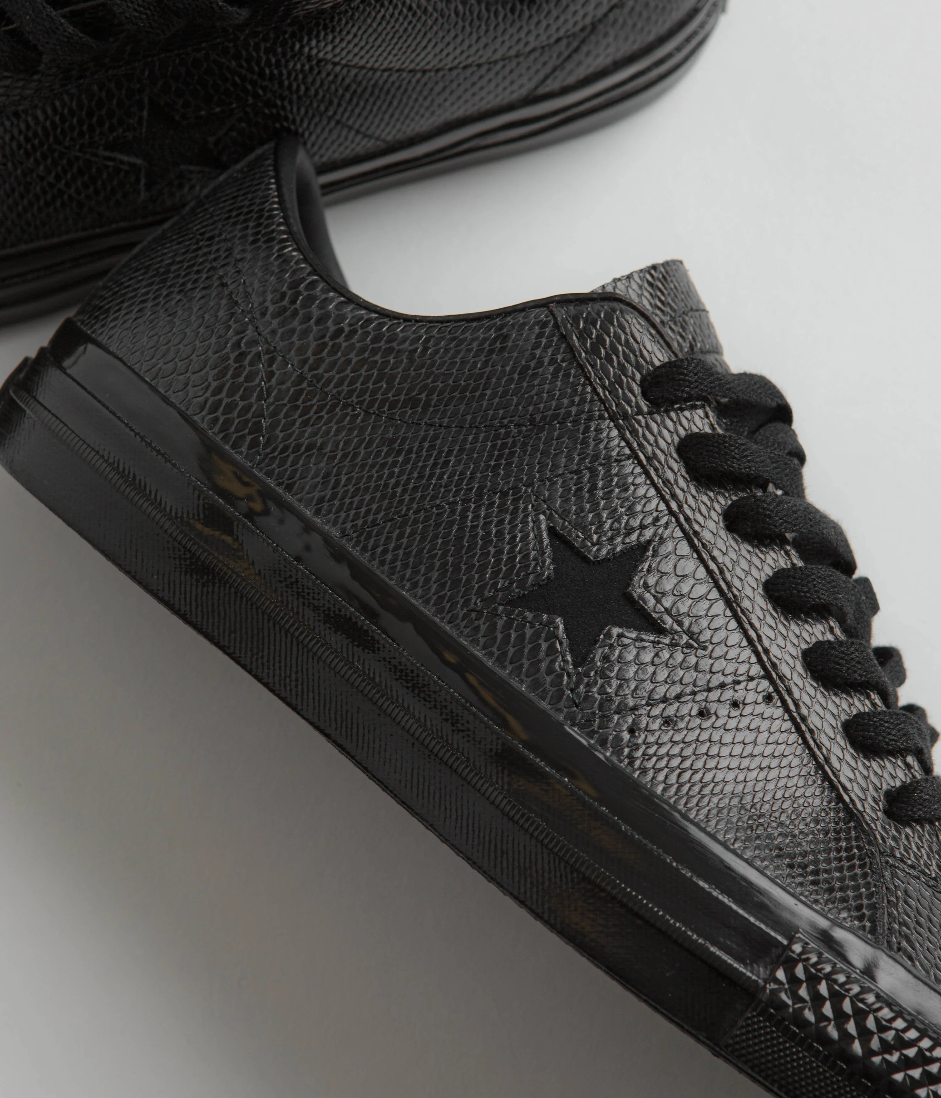Converse Jamie Platt One Star Pro Ox Shoes - Black / Black / White - Image 3