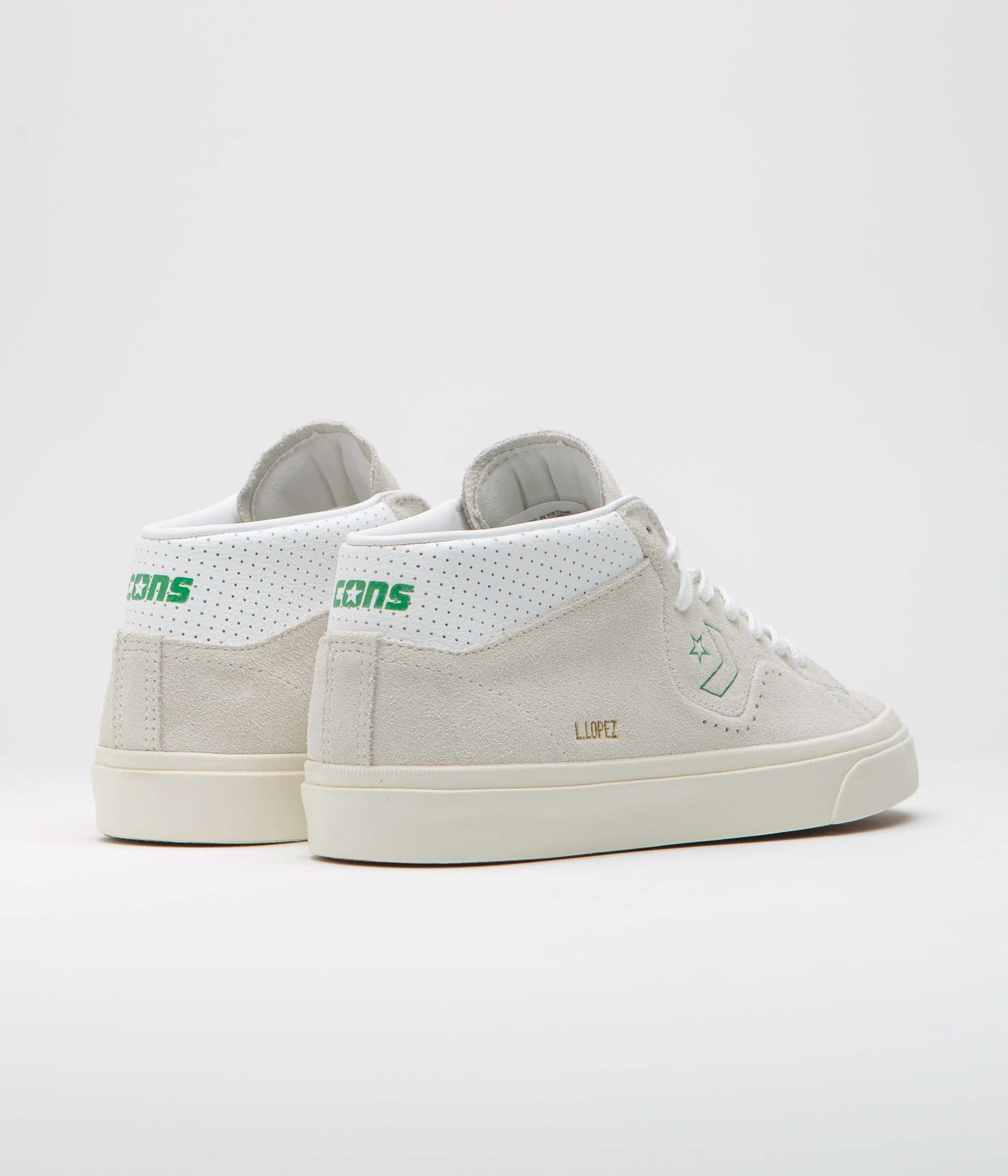 Converse Louie Lopez Pro Mid Shoes - Vaporous Gray / White - Image 4