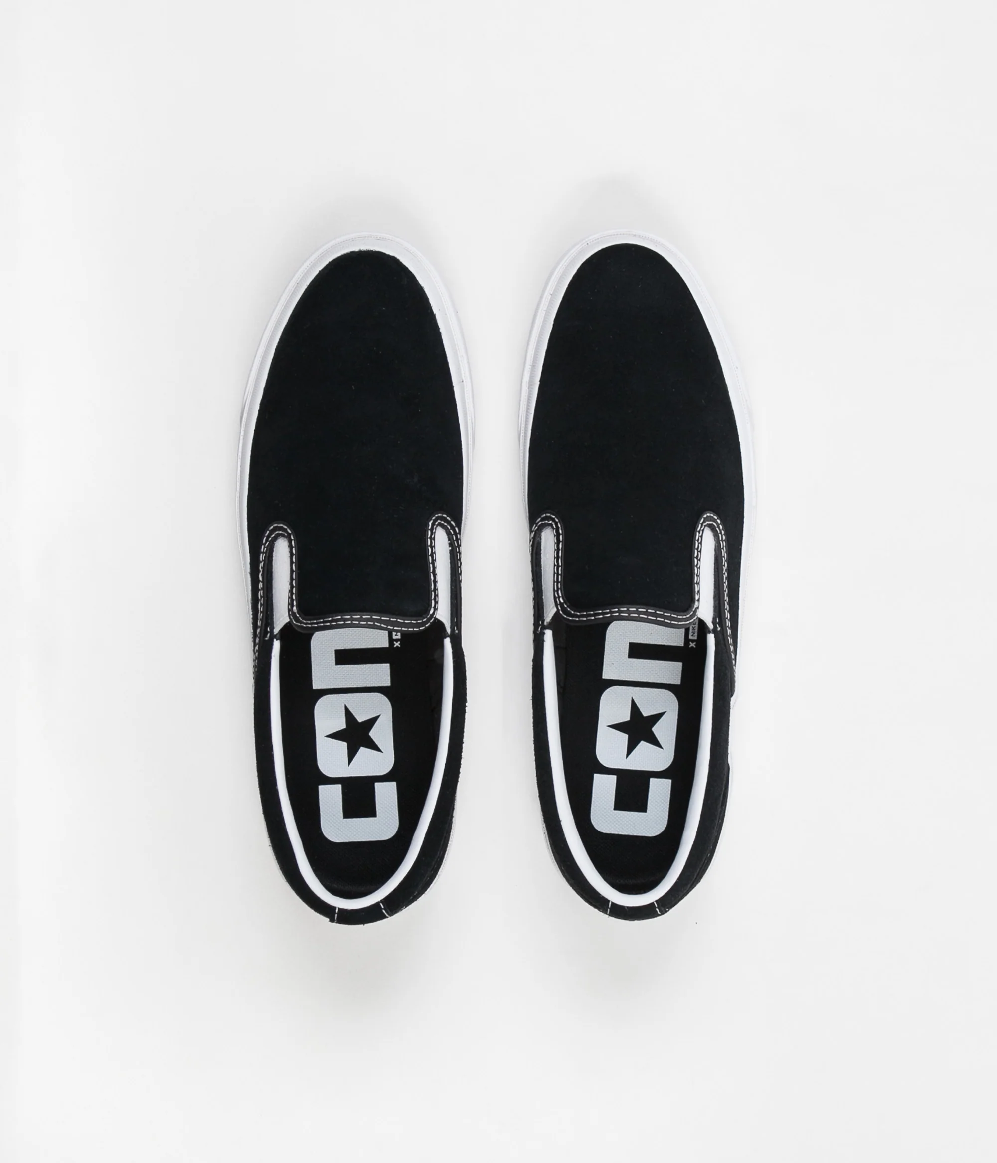 Converse One Star CC Slip On Shoes - Black / White / White - Image 7