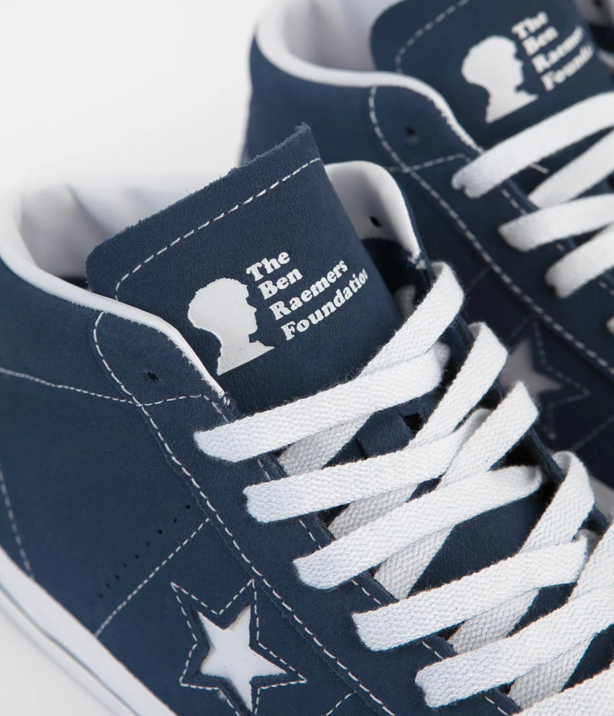 Converse One Star Pro Mid Ben Raemers Shoes - Navy / White / Black - Image 3