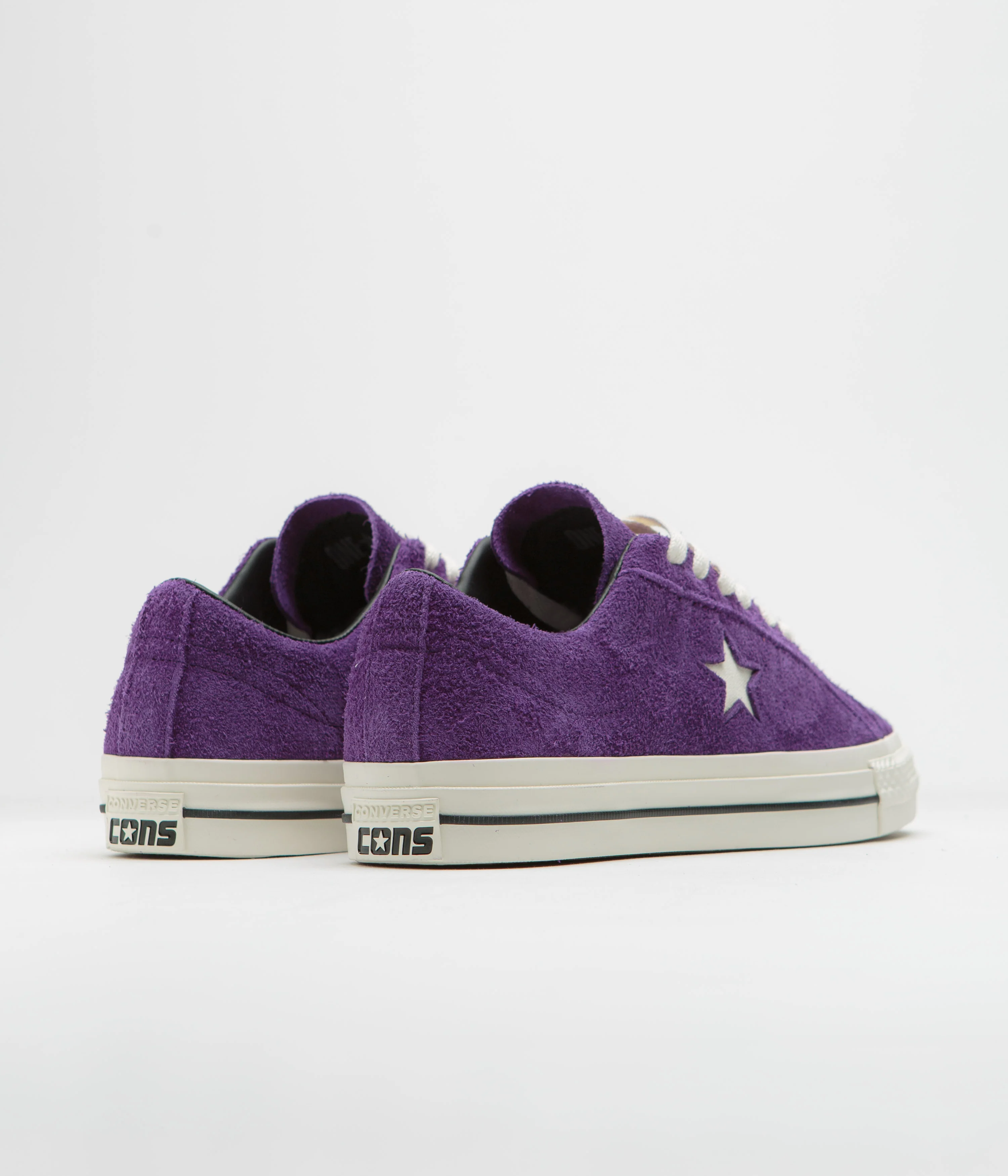 Converse One Star Pro Ox Shoes - Night Purple / Egret / Black - Image 4