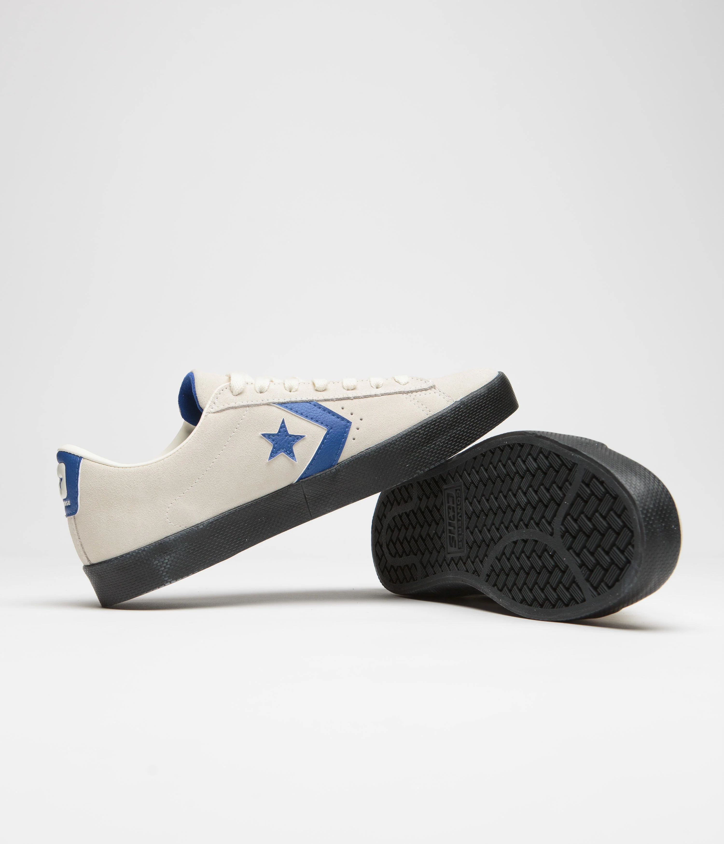 Converse Pro Leather Fall Tone Shoes - Egret / Blue / Black - Image 5