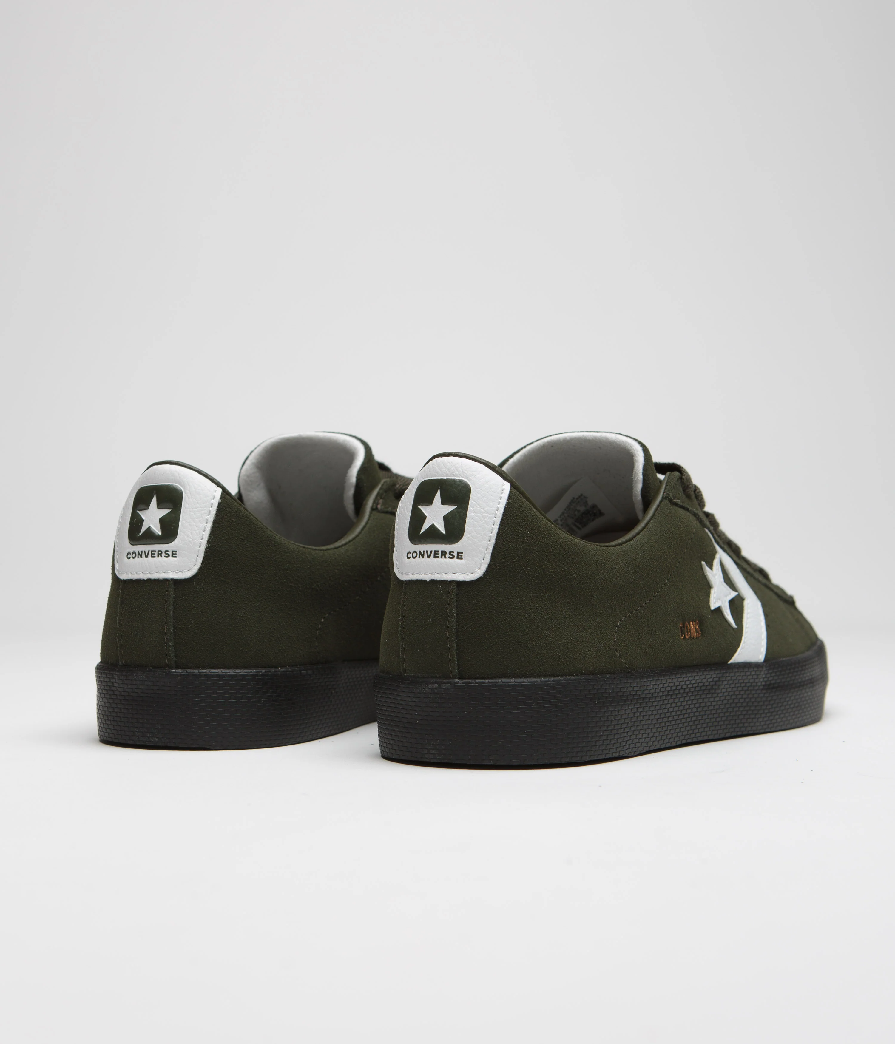 Converse Pro Leather Fall Tone Shoes - Forest Shelter / White / Black - Image 4