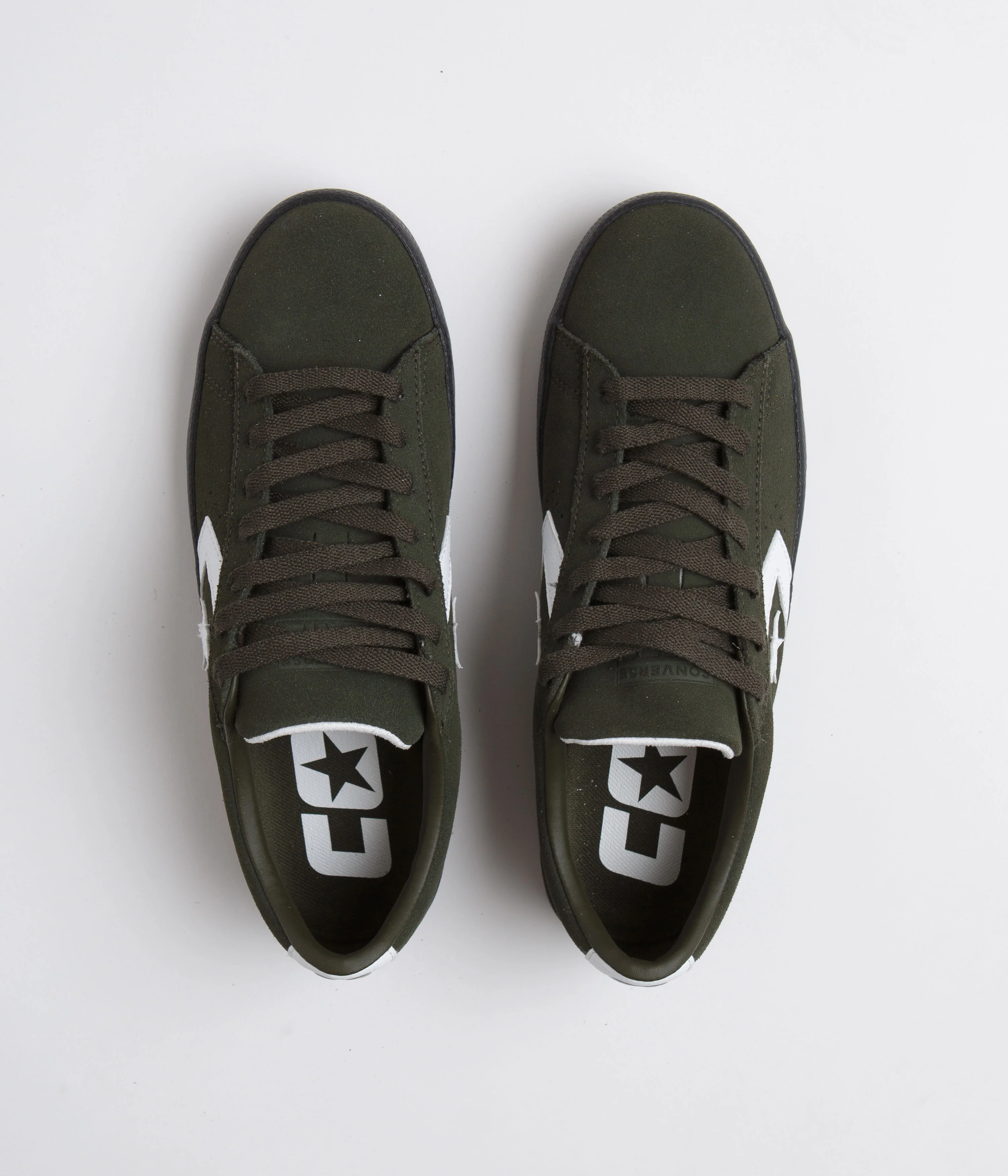Converse Pro Leather Fall Tone Shoes - Forest Shelter / White / Black - Image 7