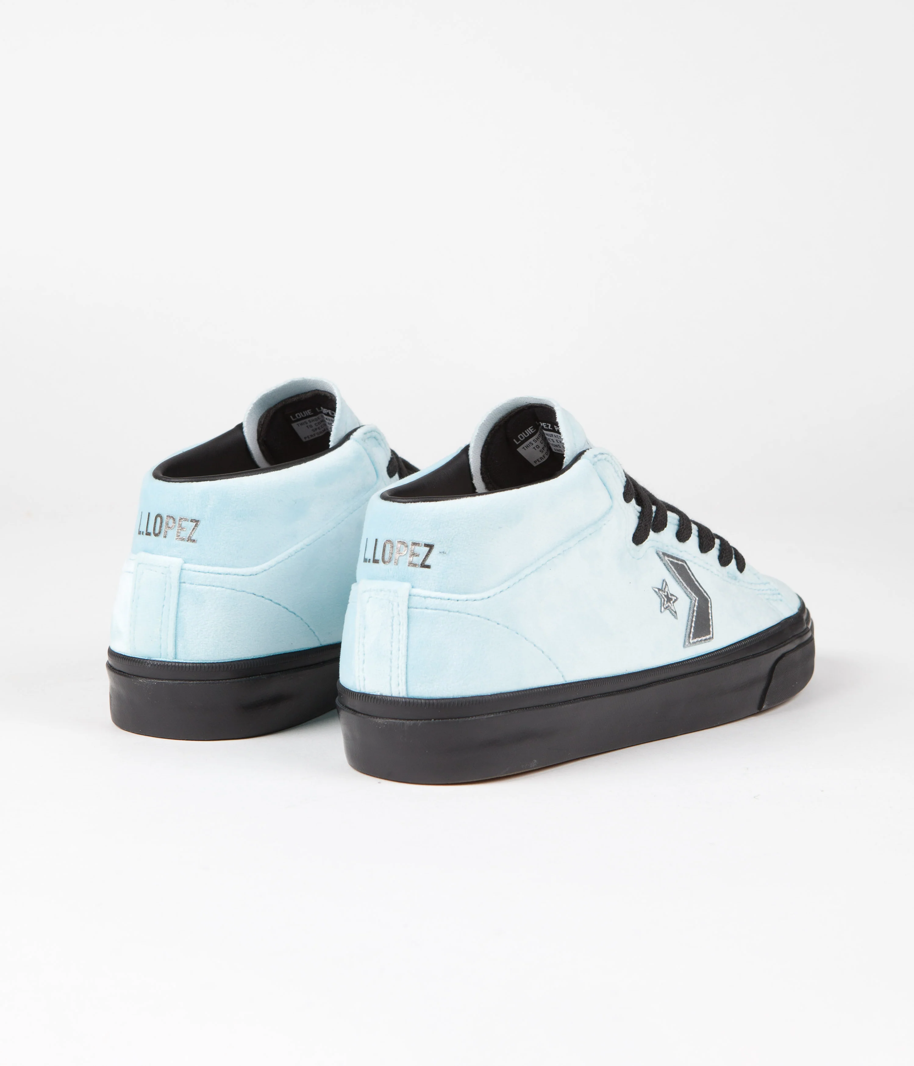 Converse x FA Louie Lopez Pro Mid Shoes - Cyan Tint / Black - Image 4