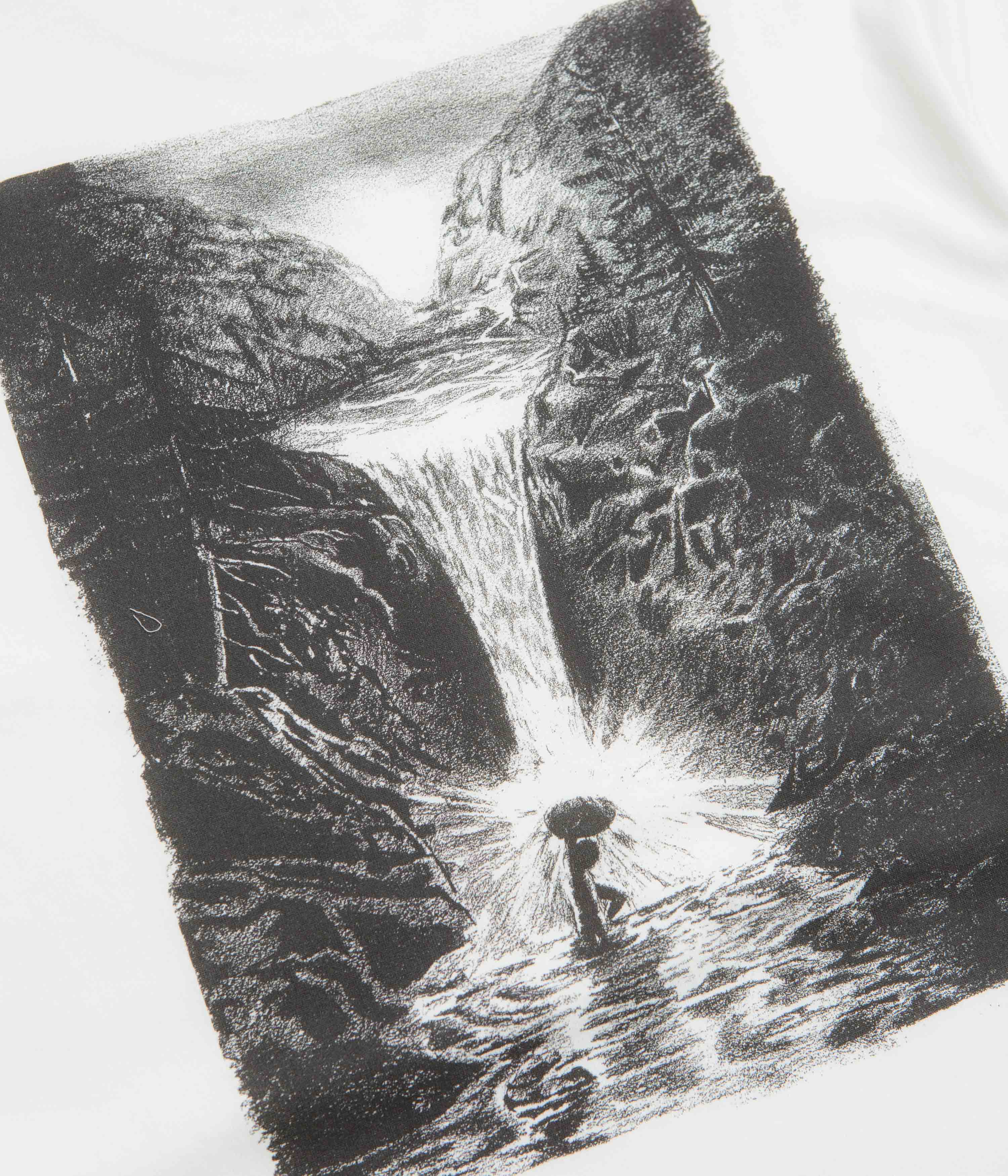 Dancer Waterfall T-Shirt - White - Image 4
