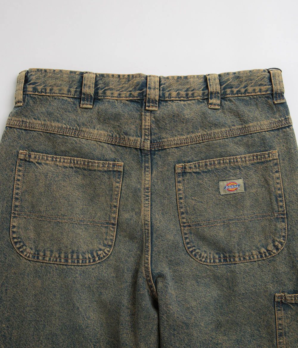 Dickies Madison Jeans - Yellow Fade Indigo - Image 6