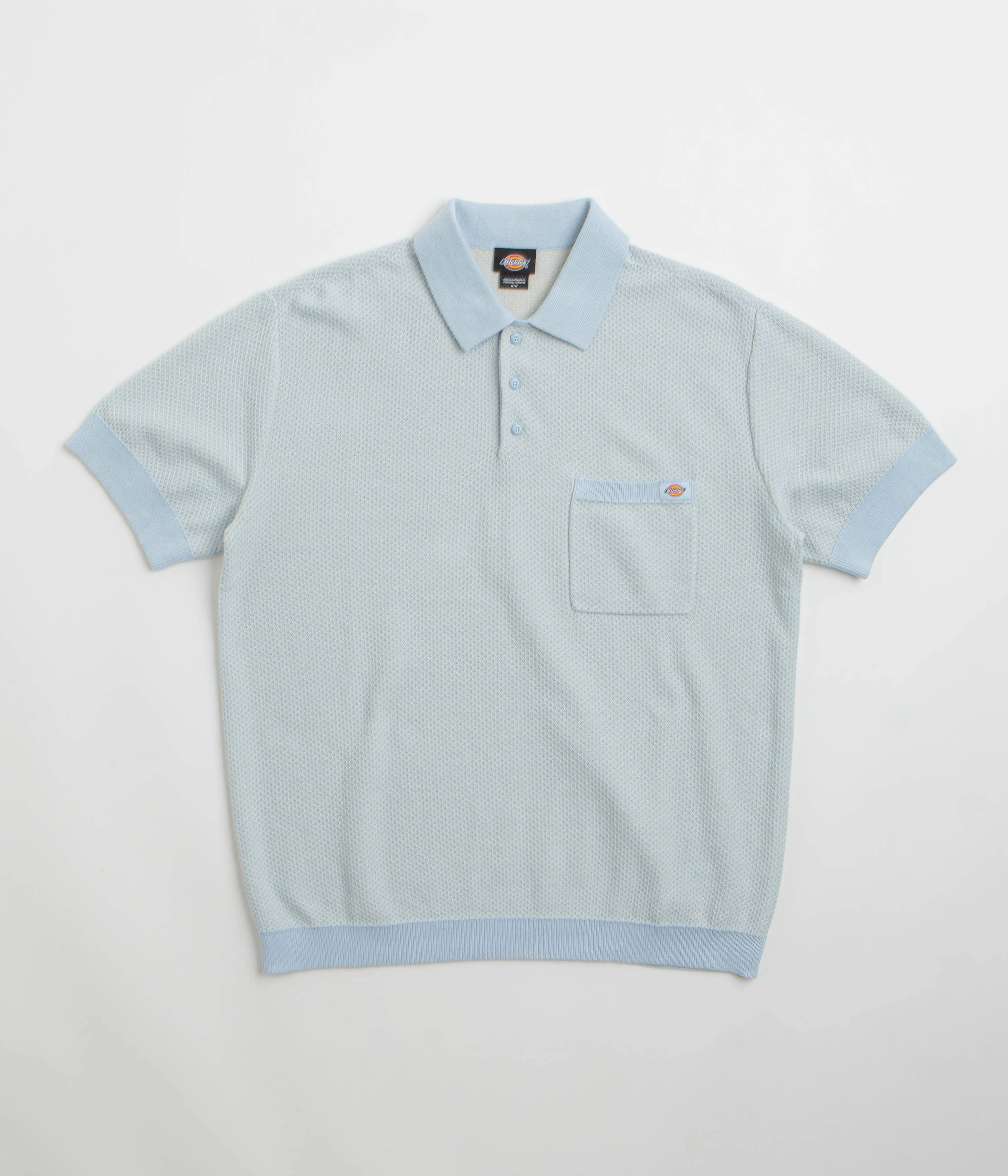 Dickies Rocky Knit Polo Shirt - Whitecap Grey