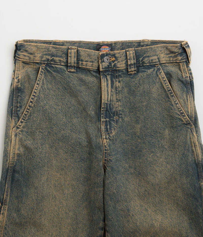 Dickies Stevensville Carpenter Jeans - Yellow Fade Indigo - Image 4