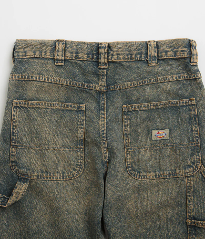 Dickies Stevensville Carpenter Jeans - Yellow Fade Indigo - Image 6