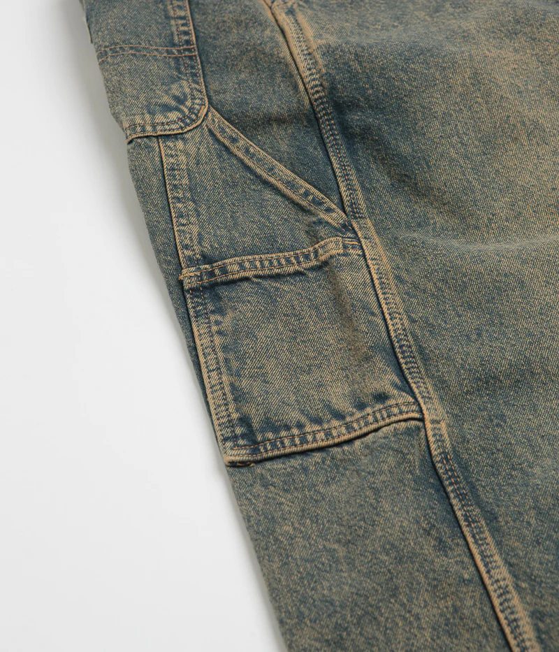 Dickies Stevensville Carpenter Jeans - Yellow Fade Indigo - Image 8