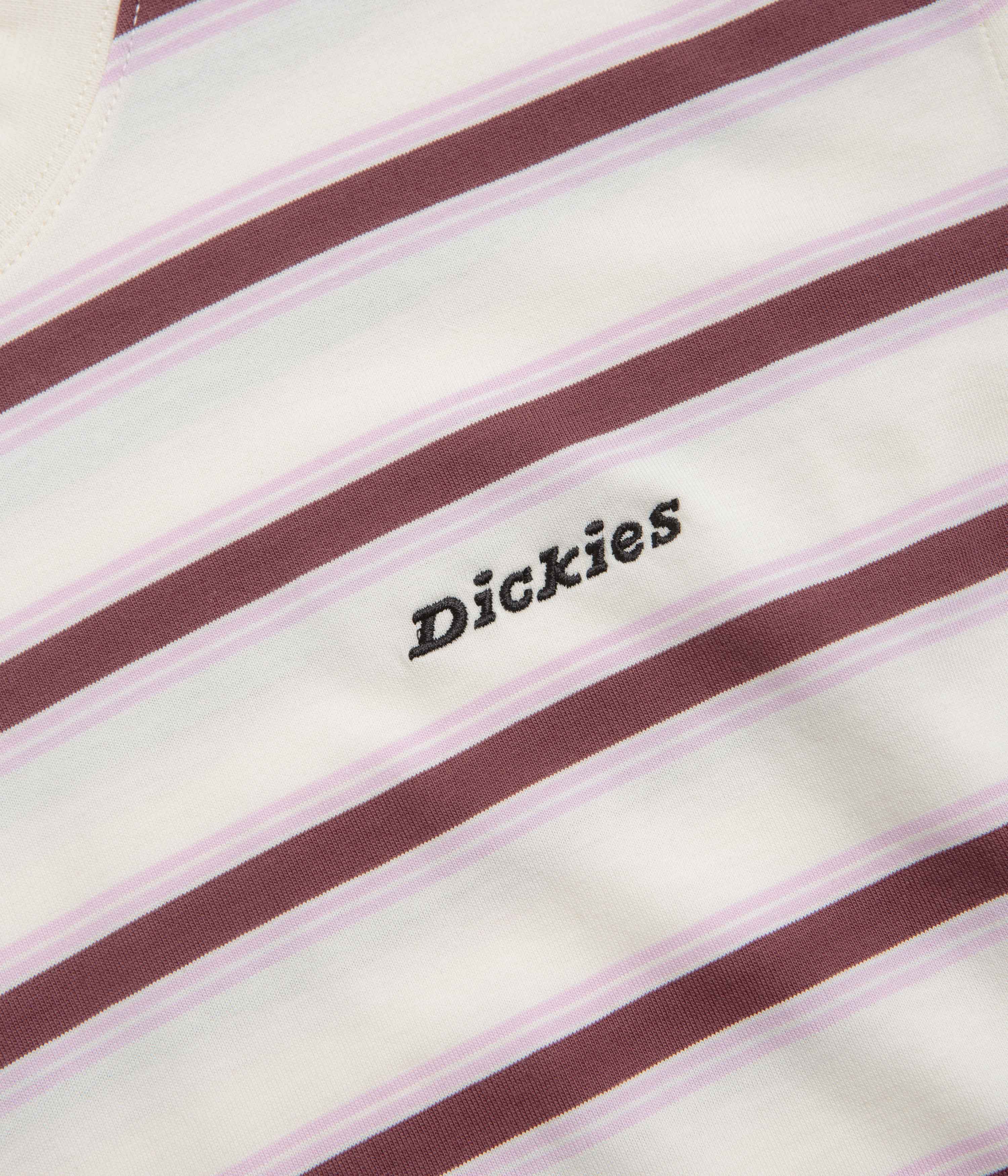 Dickies York Stripe T-Shirt - Egret - Image 2