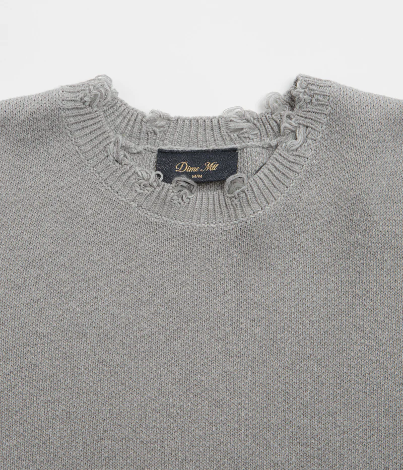 Dime Cat Knit Sweatshirt - Storm - Image 4