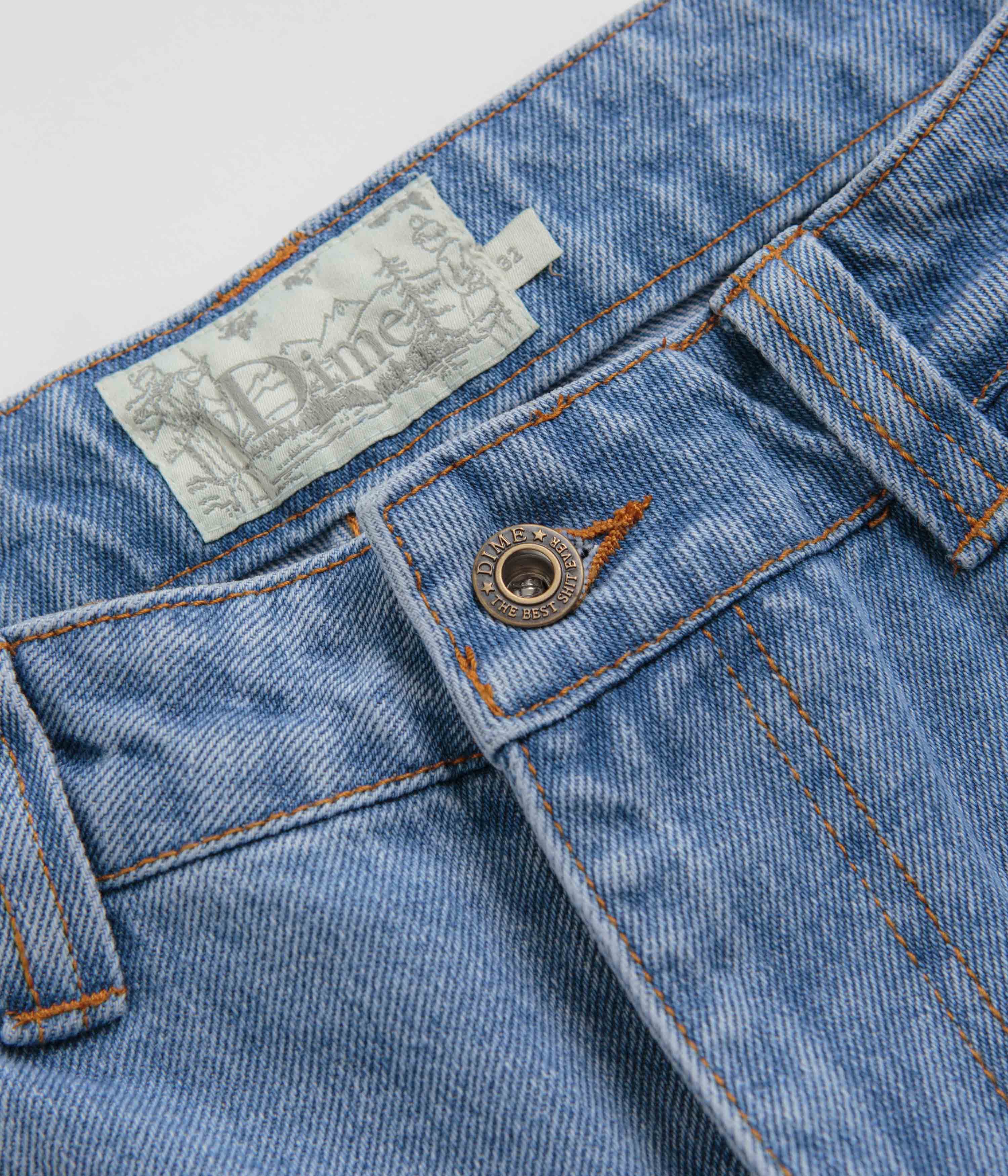 Dime Classic Baggy Jeans - Blue Washed - Image 7
