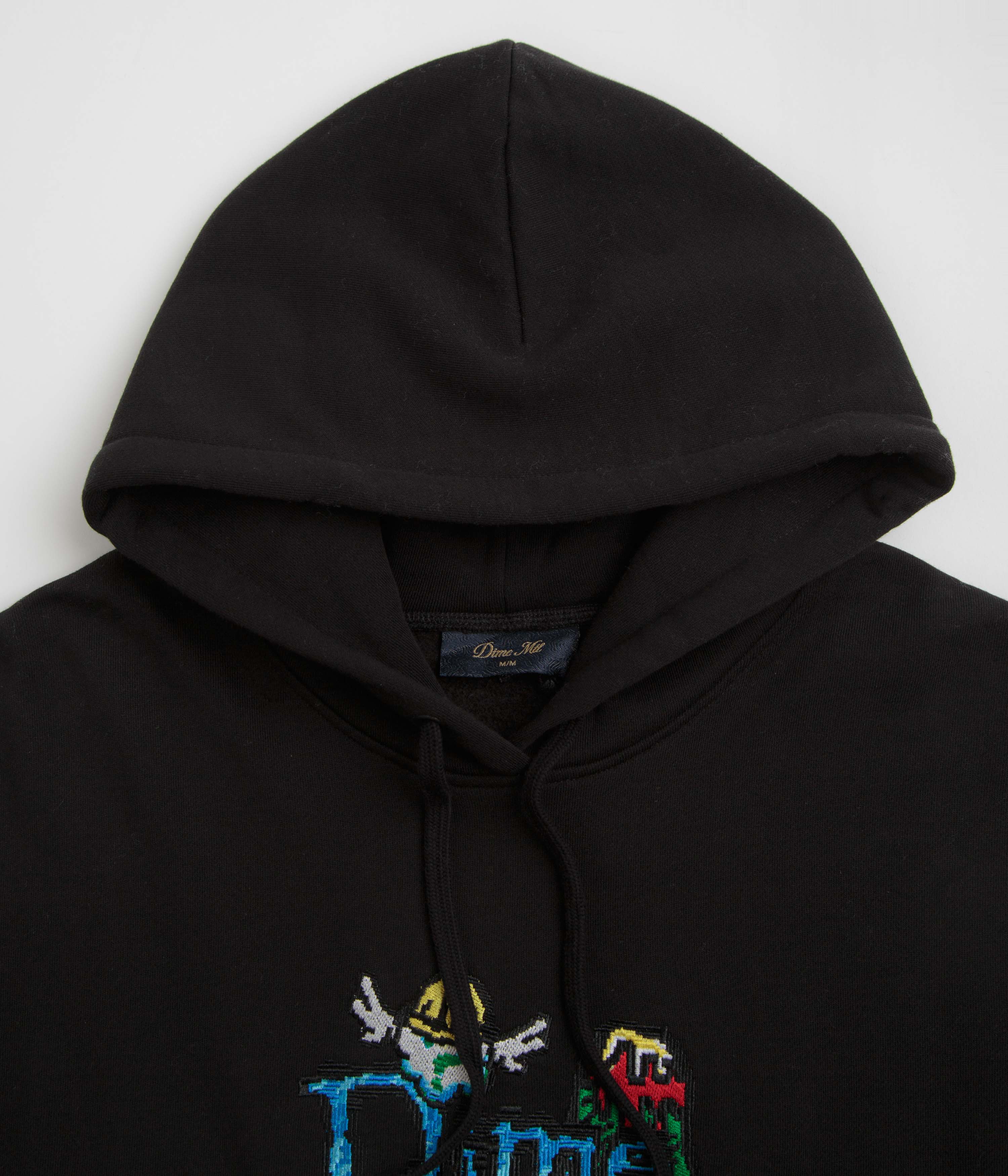 Dime Classic Fuzzy Hoodie - Black - Image 2