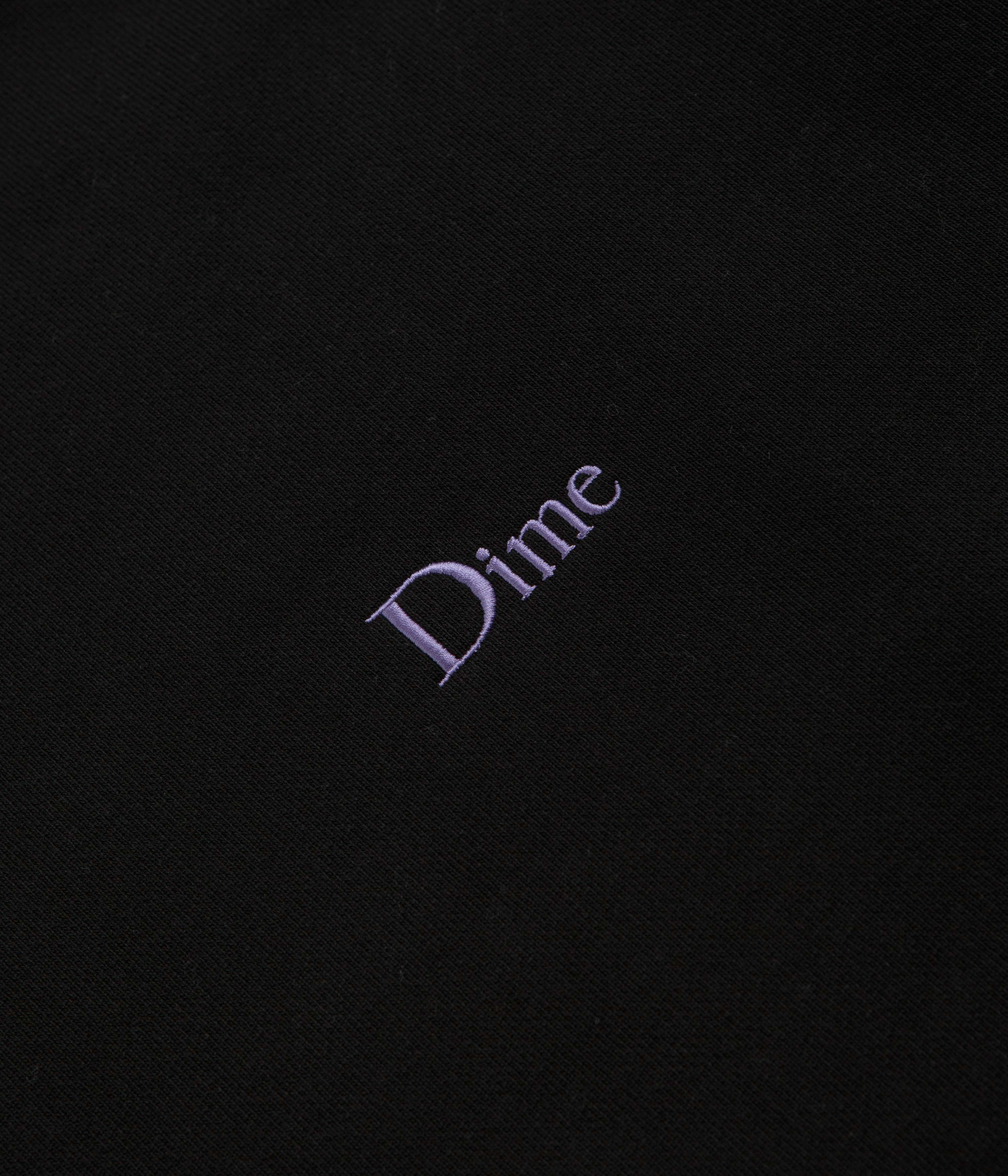 Dime Classic Small Logo Crewneck Sweatshirt - Black - Image 3