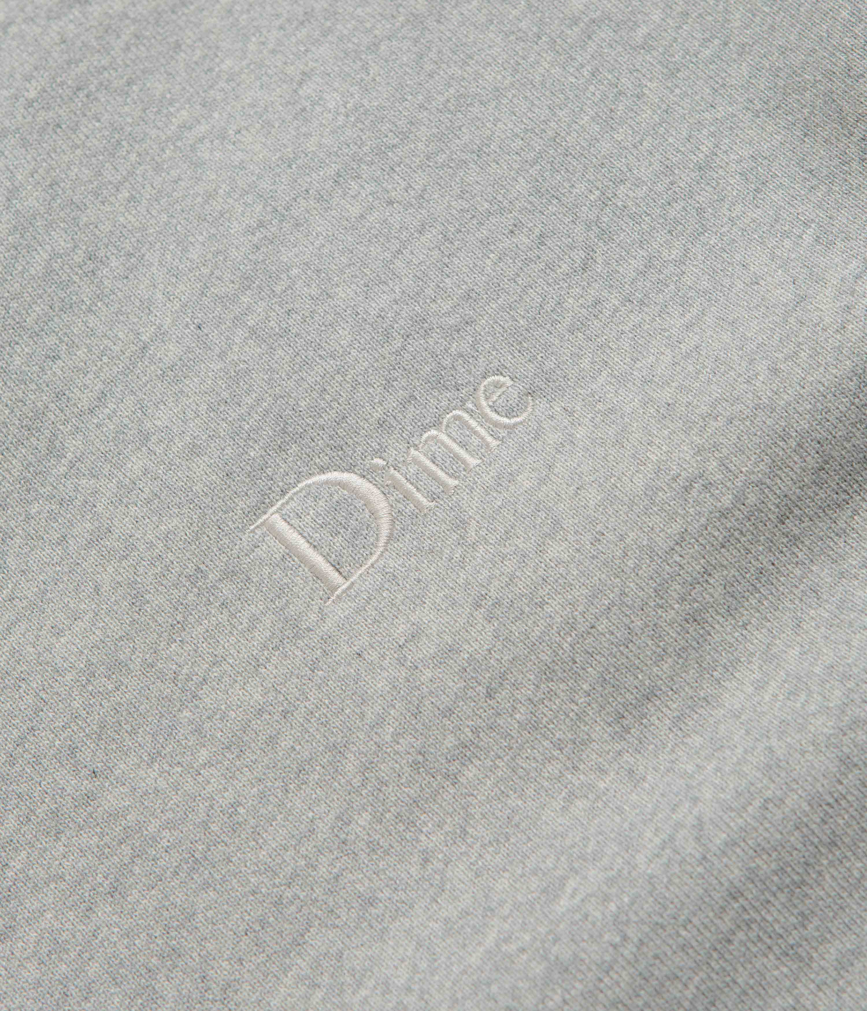 Dime Classic Small Logo Crewneck Sweatshirt - Heather Grey - Image 3