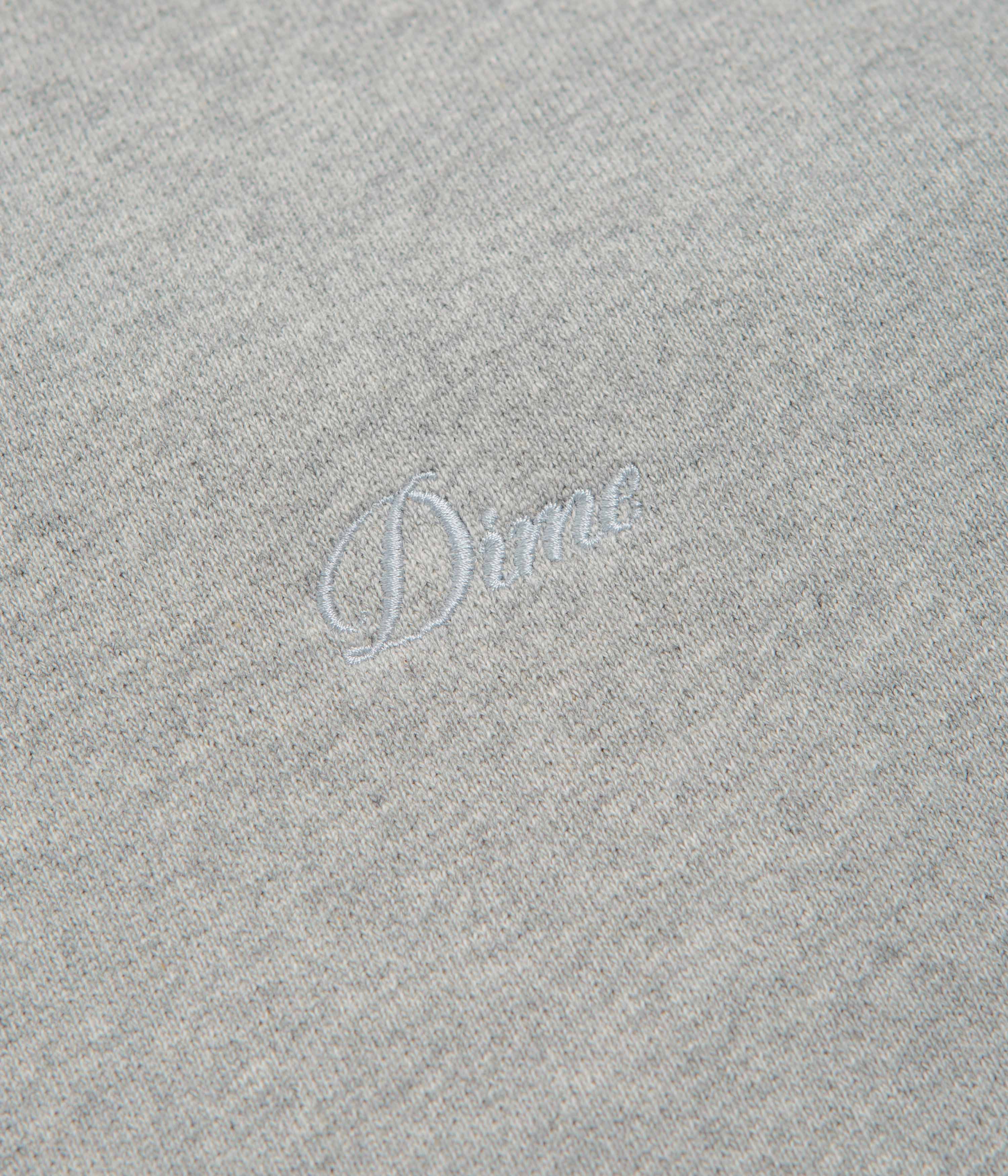 Dime Cursive Small Logo Hoodie - Heather Grey - Image 3