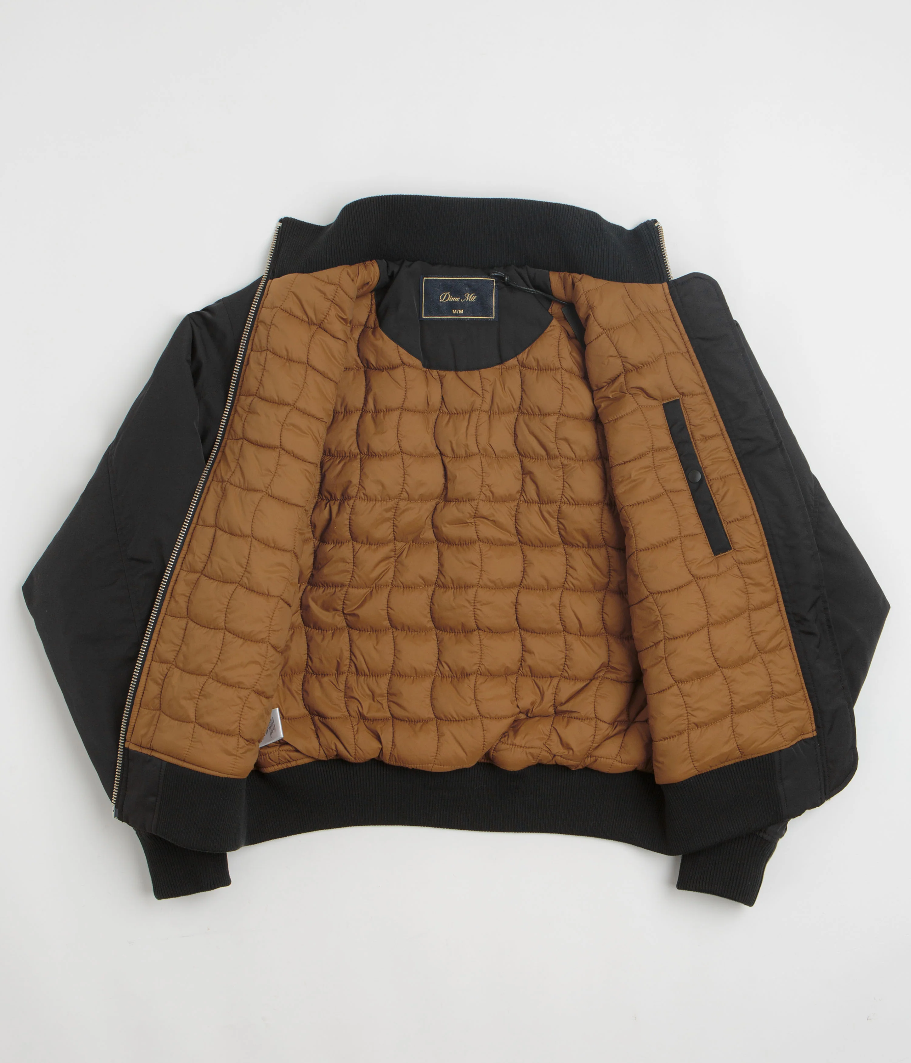 Dime Insulated Bomber Jacket - Black - Image 2