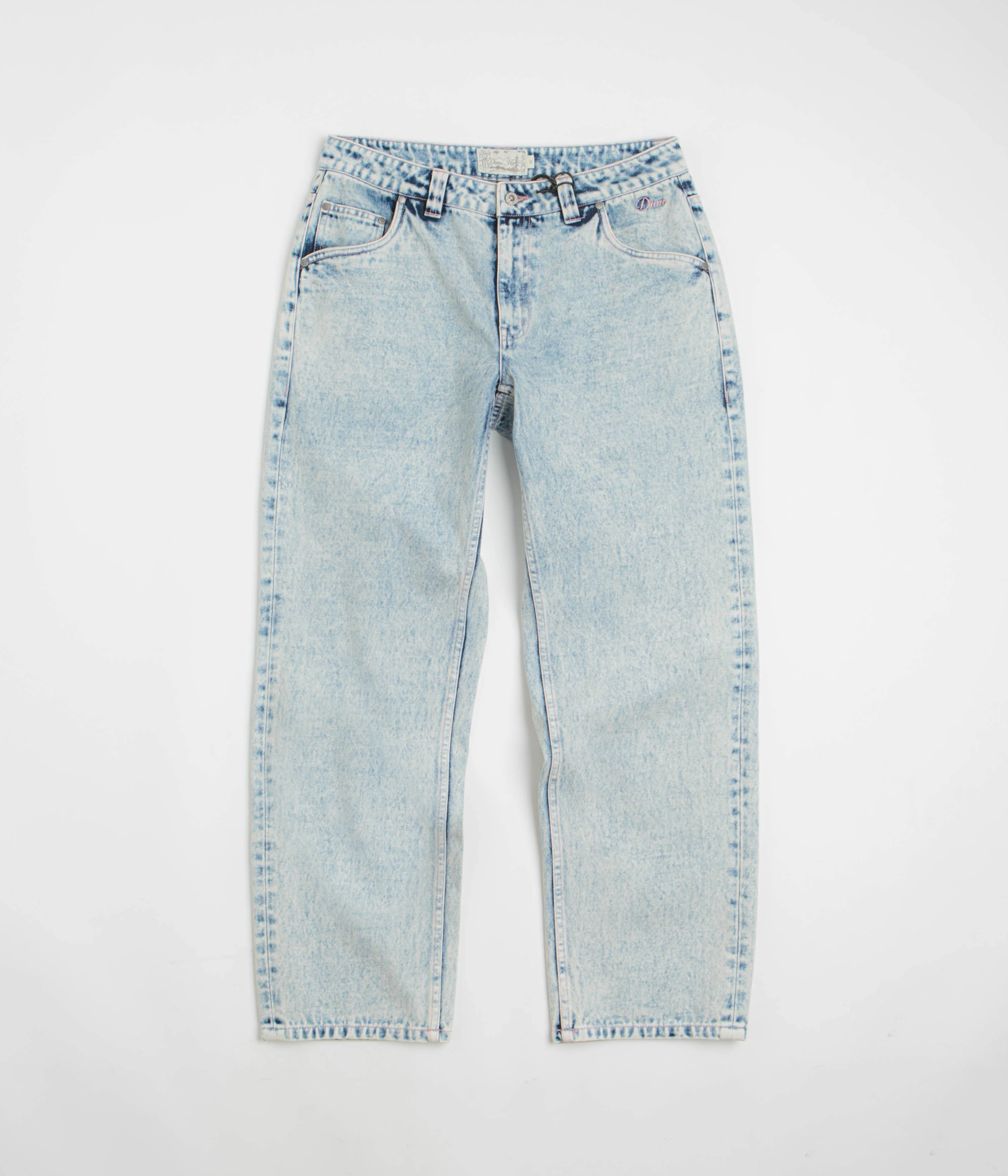 Dime Relaxed Denim Pants - Light Snow Washed