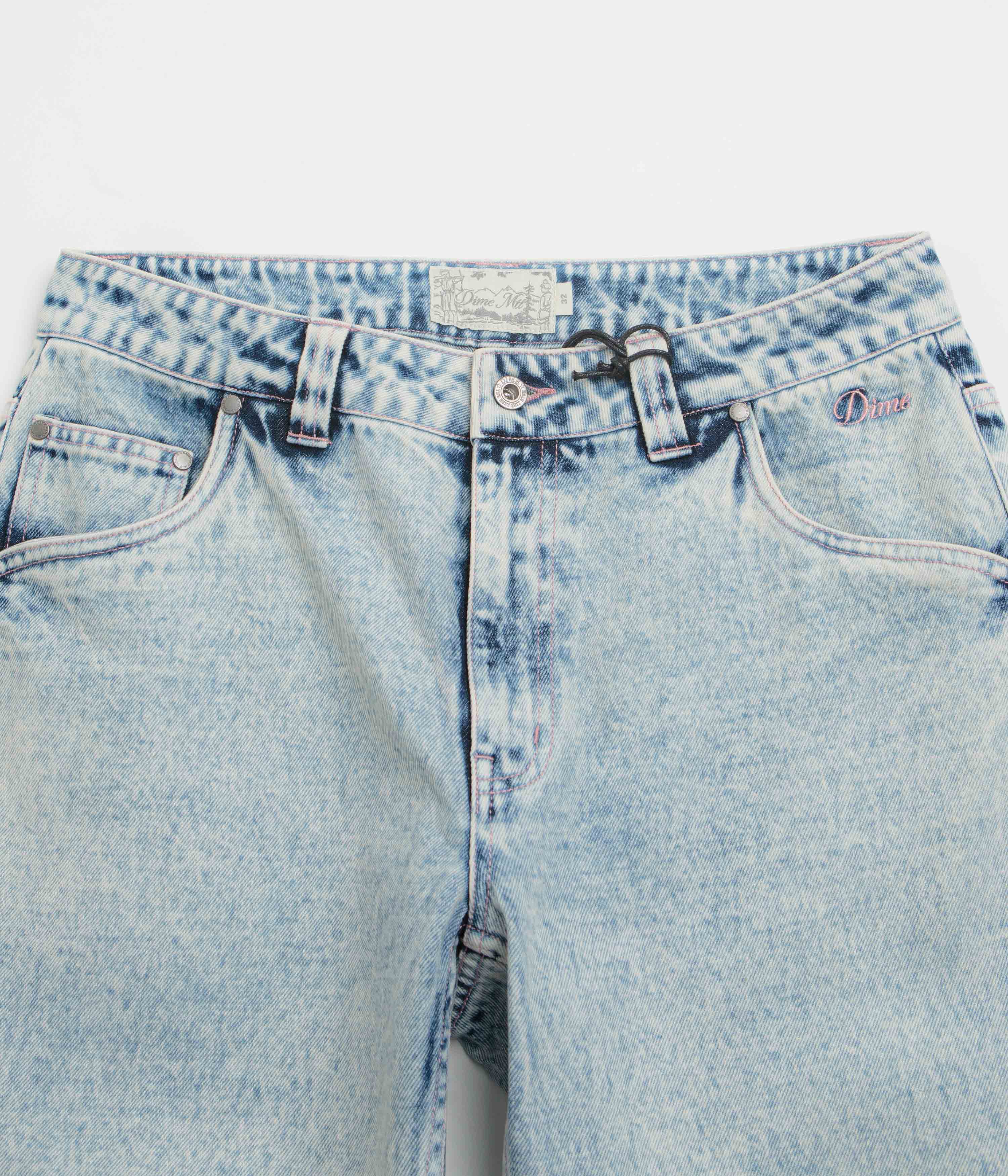 Dime Relaxed Denim Pants - Light Snow Washed - Image 4