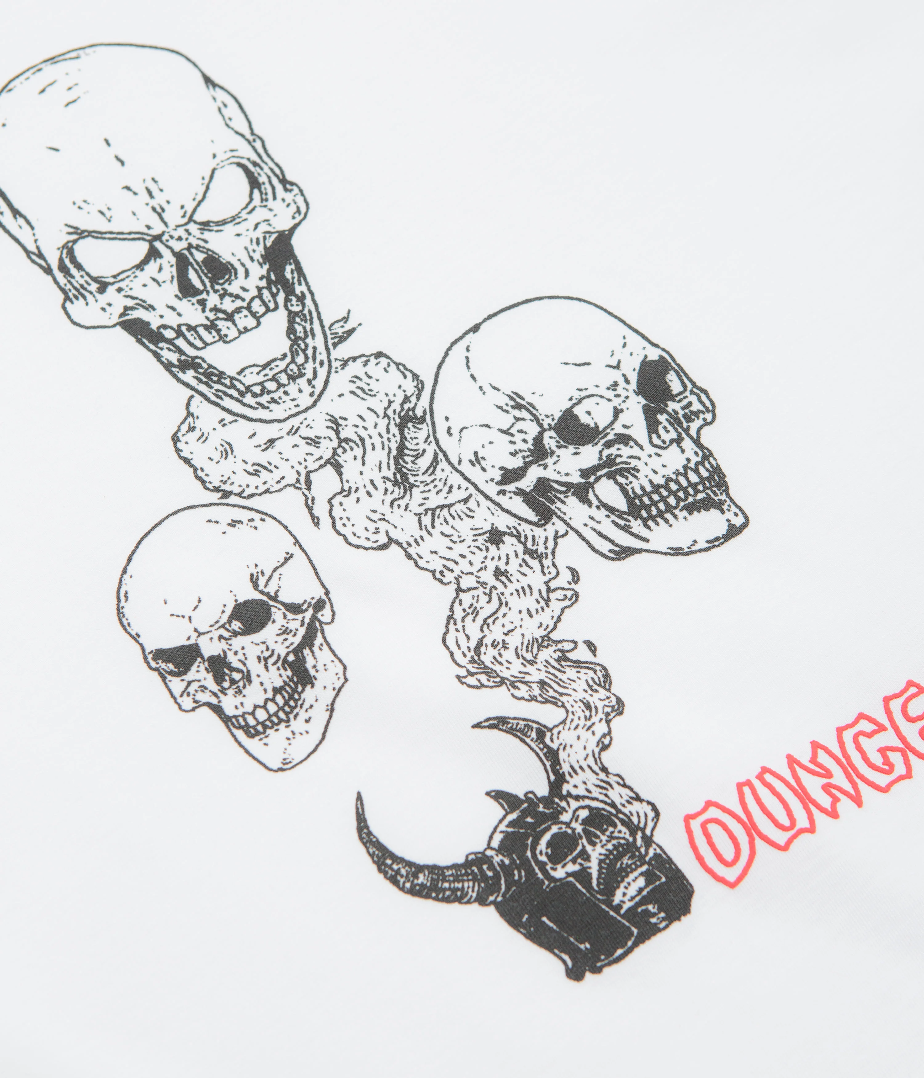 Dungeon No Body Lives T-Shirt - White - Image 3
