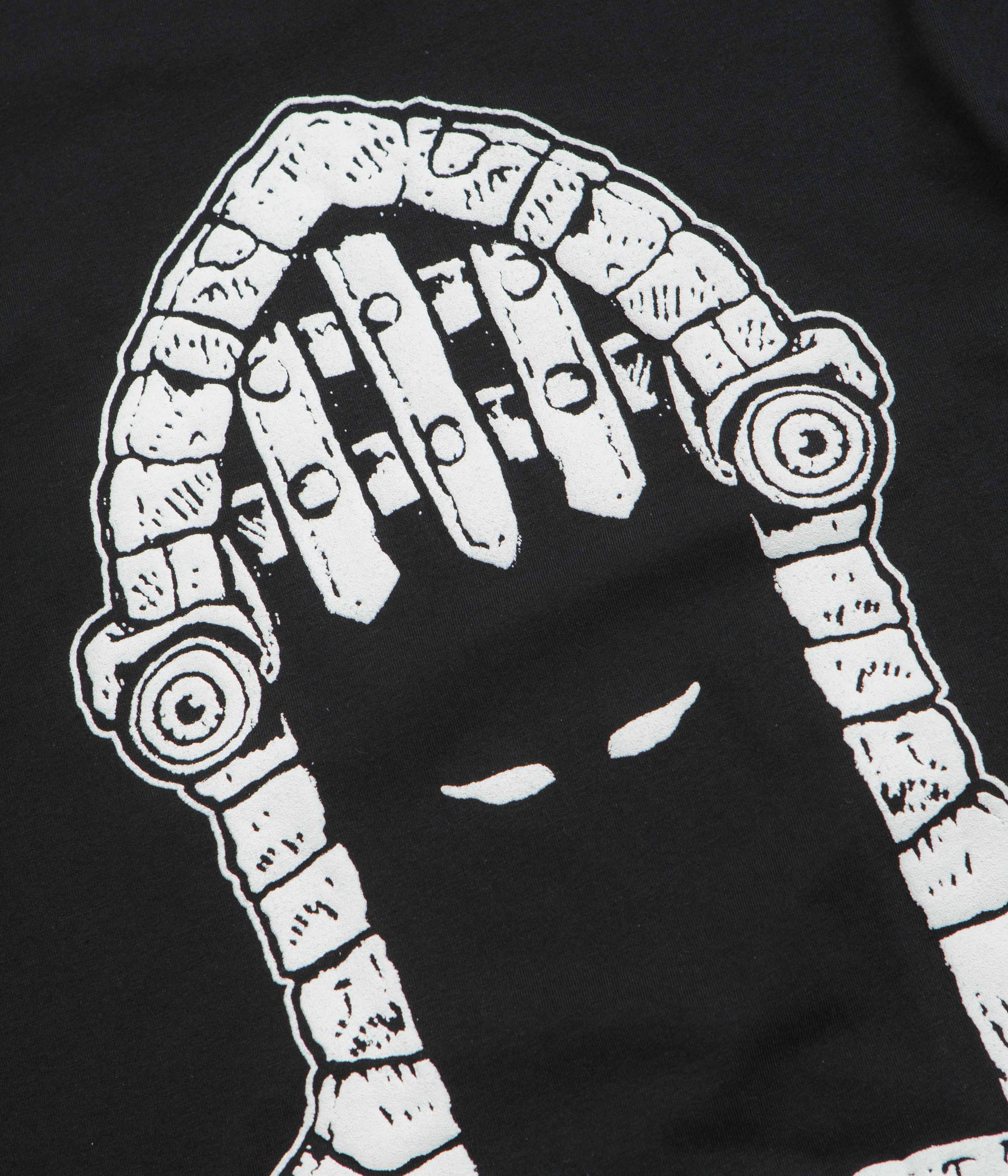 Dungeon Portcullis T-Shirt - Black / White - Image 5