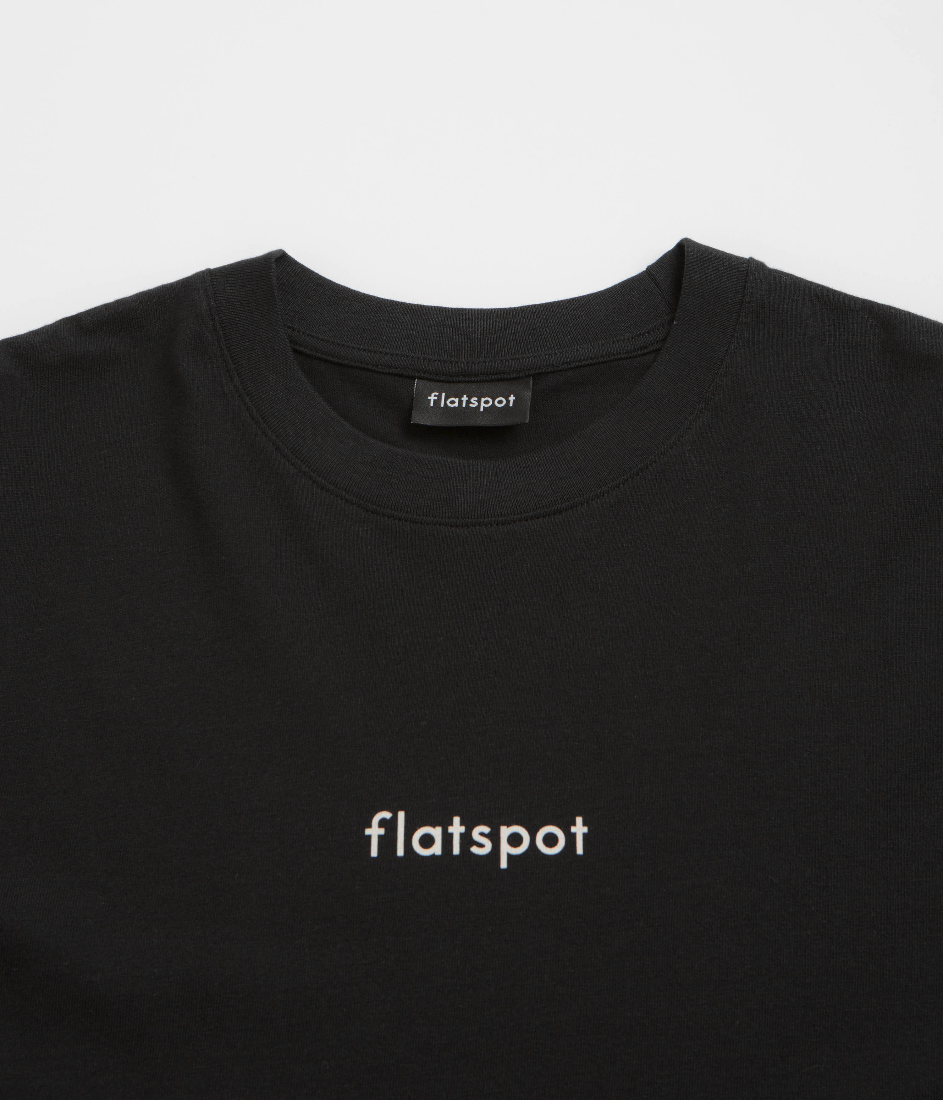 flatspot Lowercase Logo T-Shirt - Black - Image 2