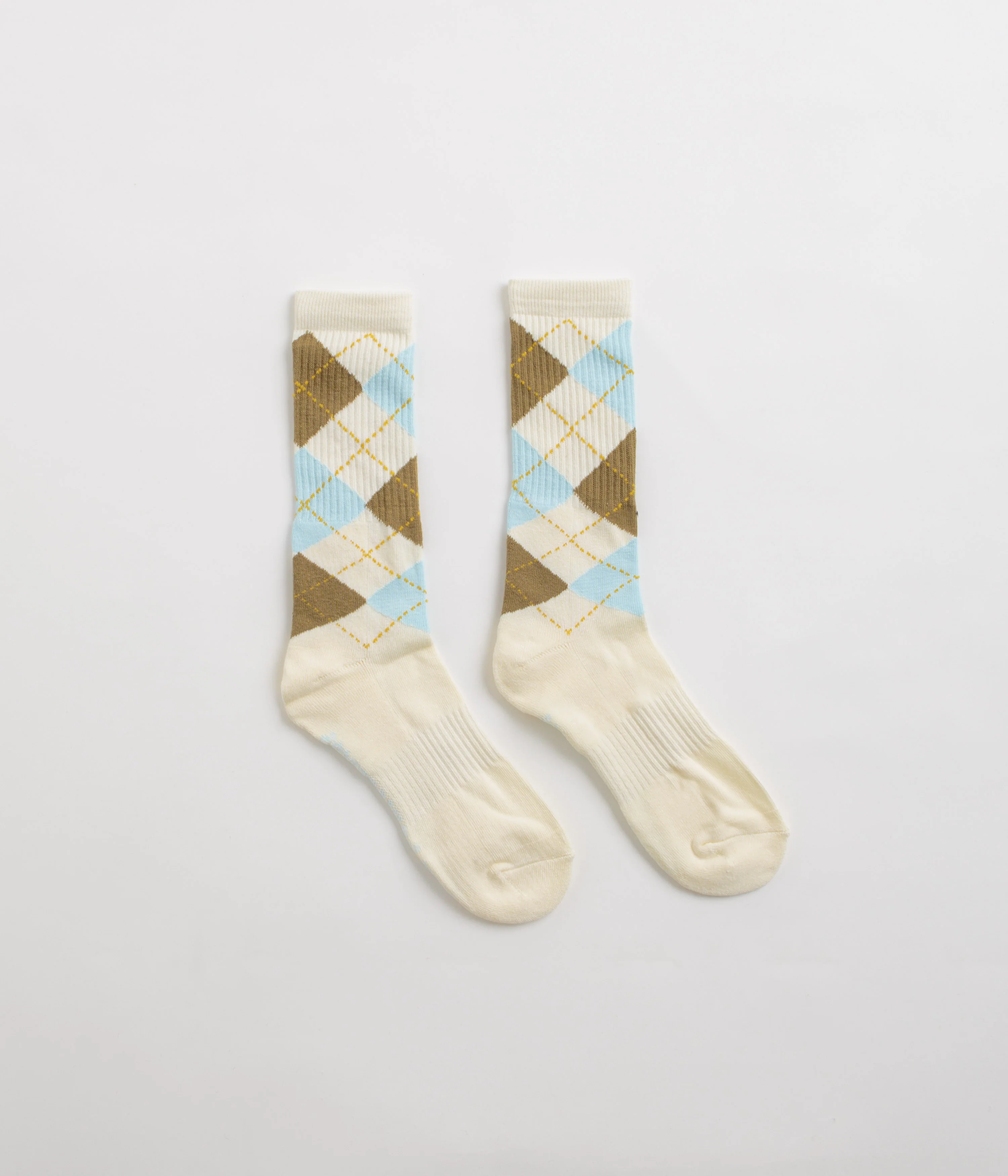 Frog Argyle Socks - Cream